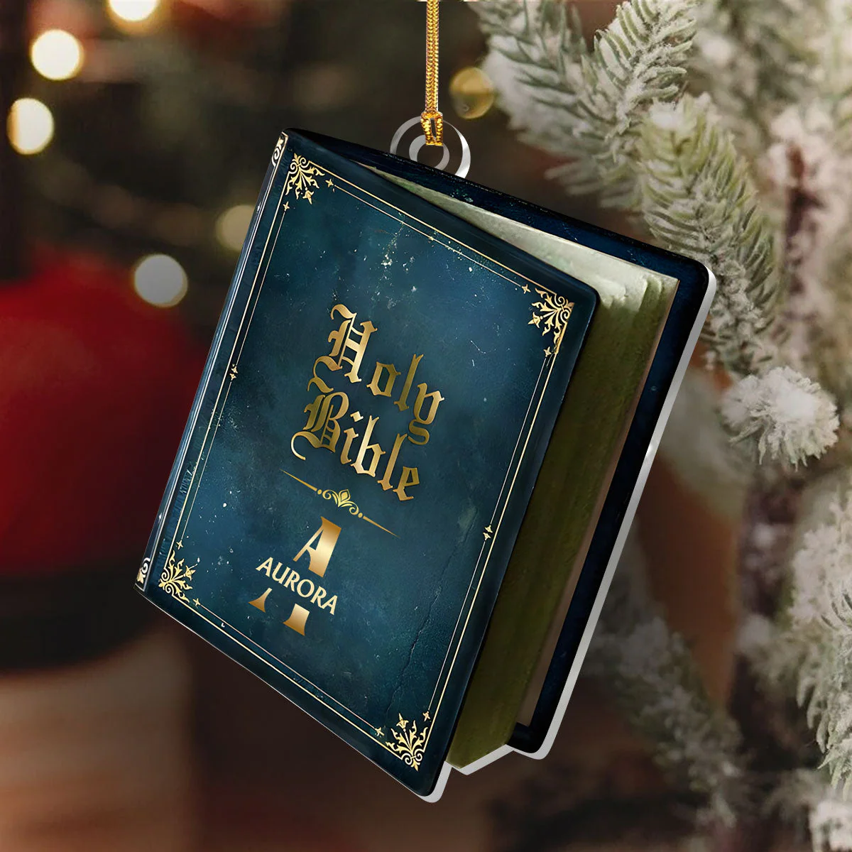 Holy Bible - Personalized Acrylic Ornament TD118 - Image 4
