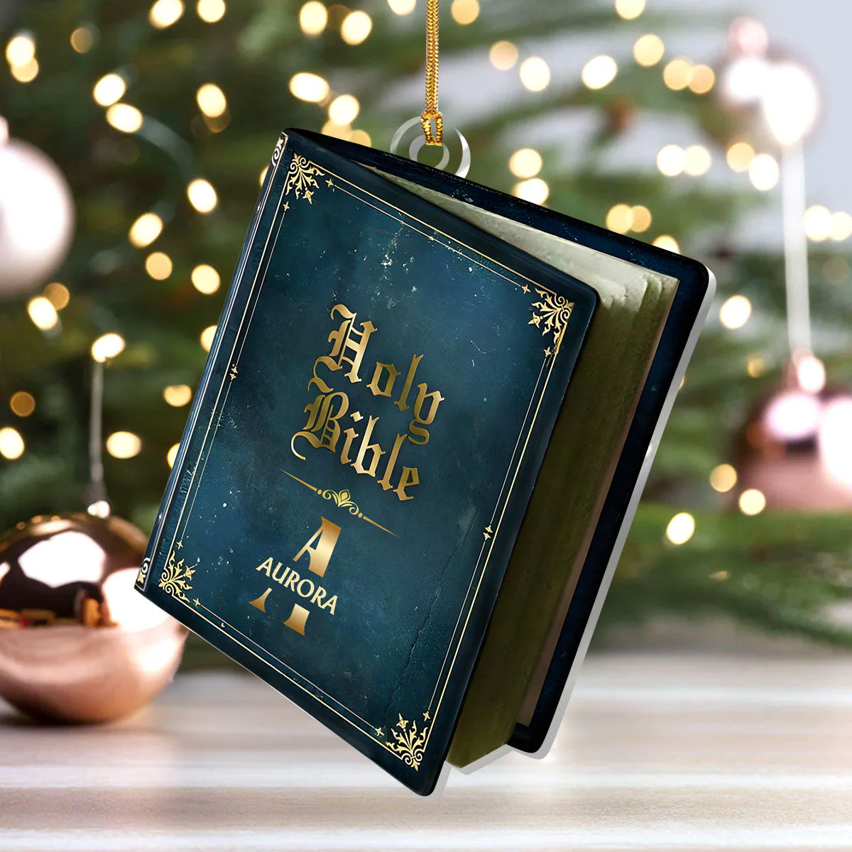 Holy Bible - Personalized Acrylic Ornament TD118 - Image 6
