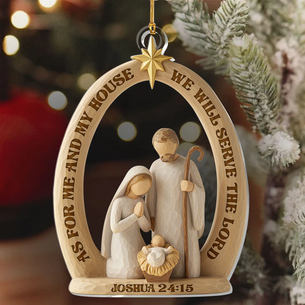 Holy Family - Acrylic Ornament - Gift For Christmas TD118 - Image 5