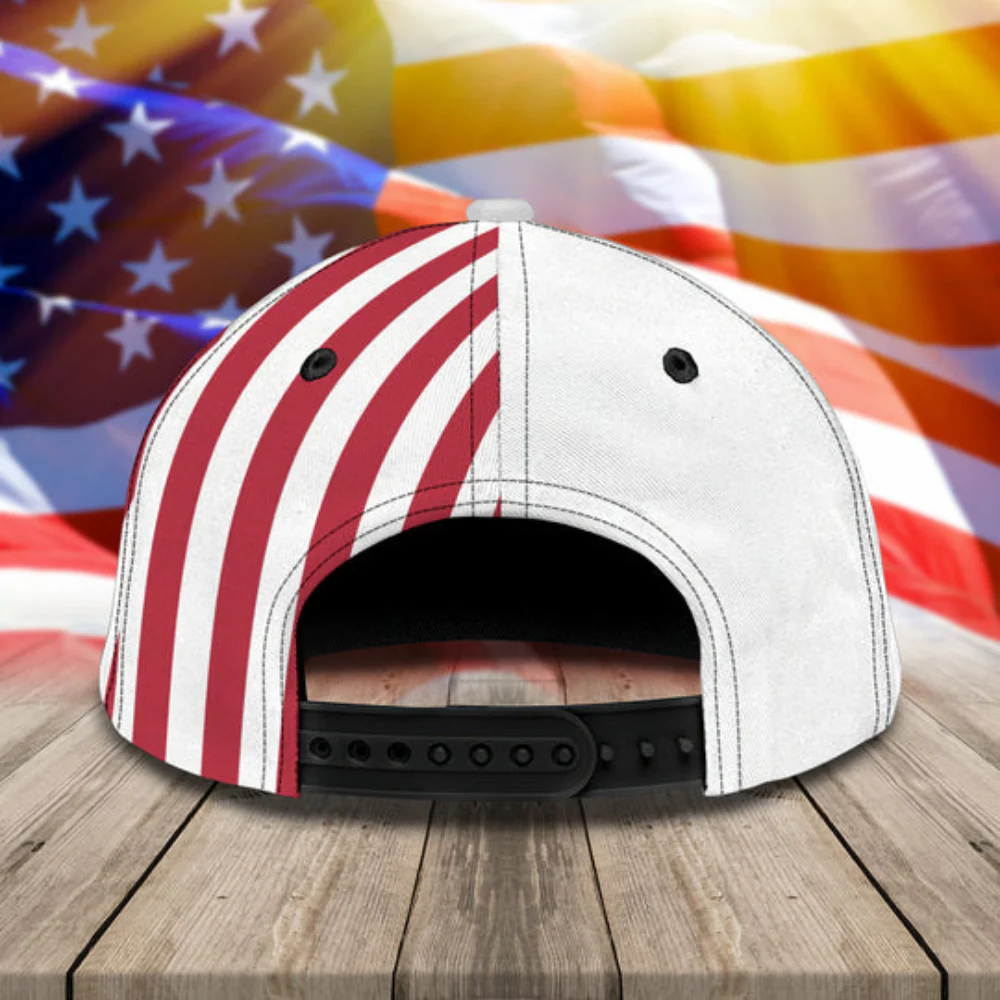 Honor The Fallen Military American Eagle - Personalized Classic Cap - Patriotic Gift For Veterans | HN02 - Image 3