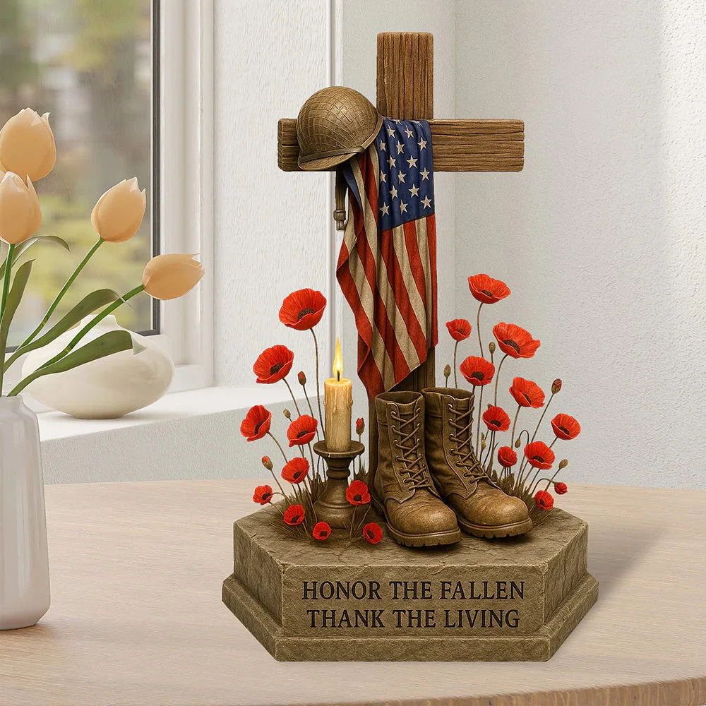 Honor The Fallen Thank The Living - Shape Acrylic Plaque - Gift For Patriotic, Veteran | HN02 - Image 3