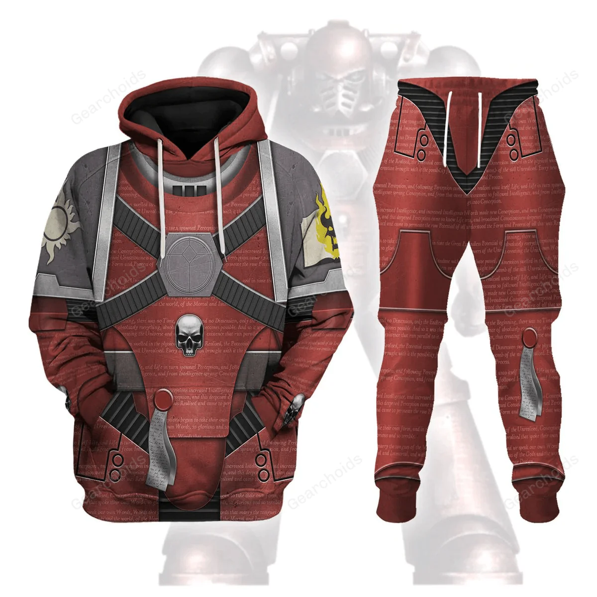Horus Heresy-era Word Bearers Colour Scheme - Costume Cosplay Hoodie Sweatshirt Sweatpants CSWRH018
