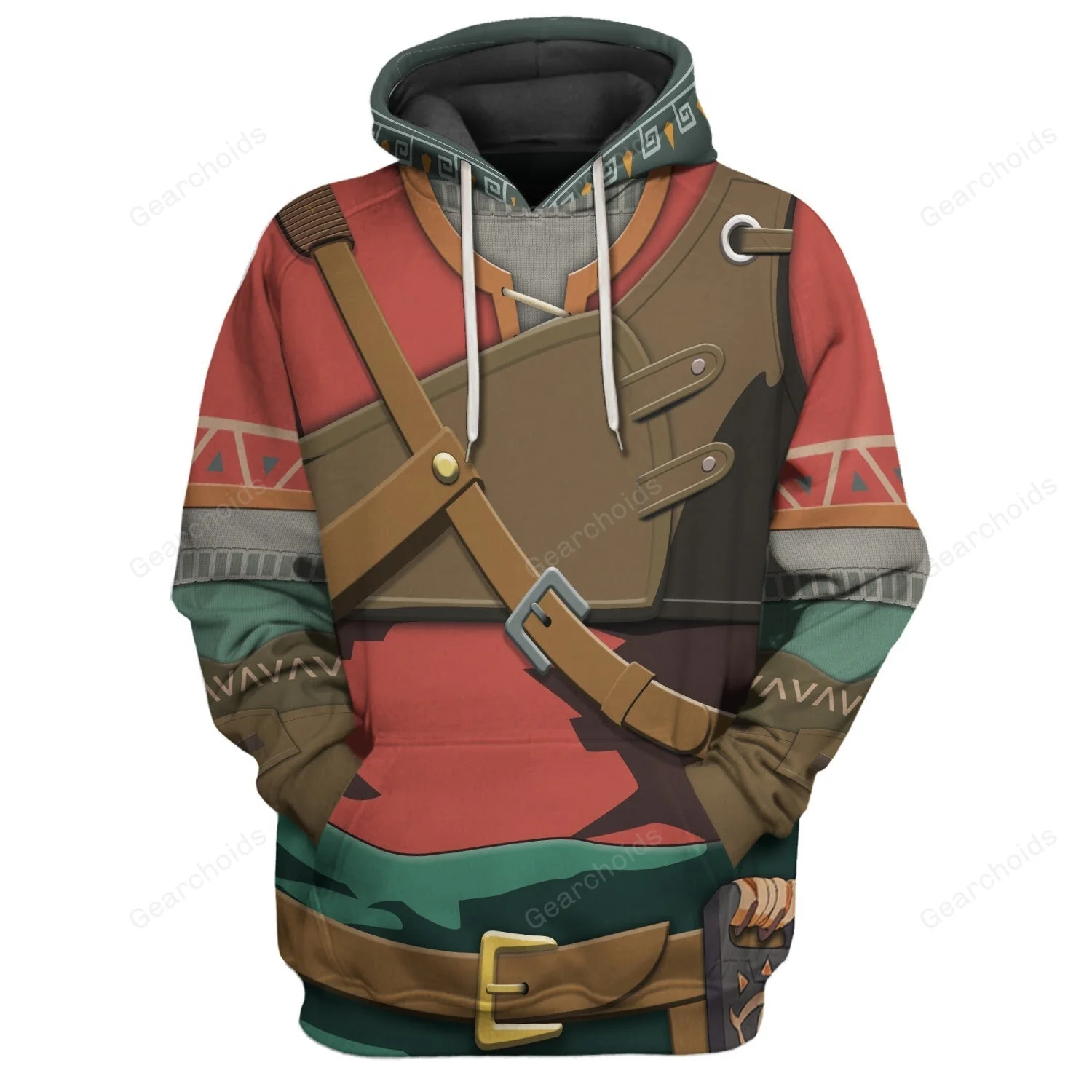 Hylian Armor Cosplay Hoodie Sweatshirt Sweatpants ZDHS72 - Image 2