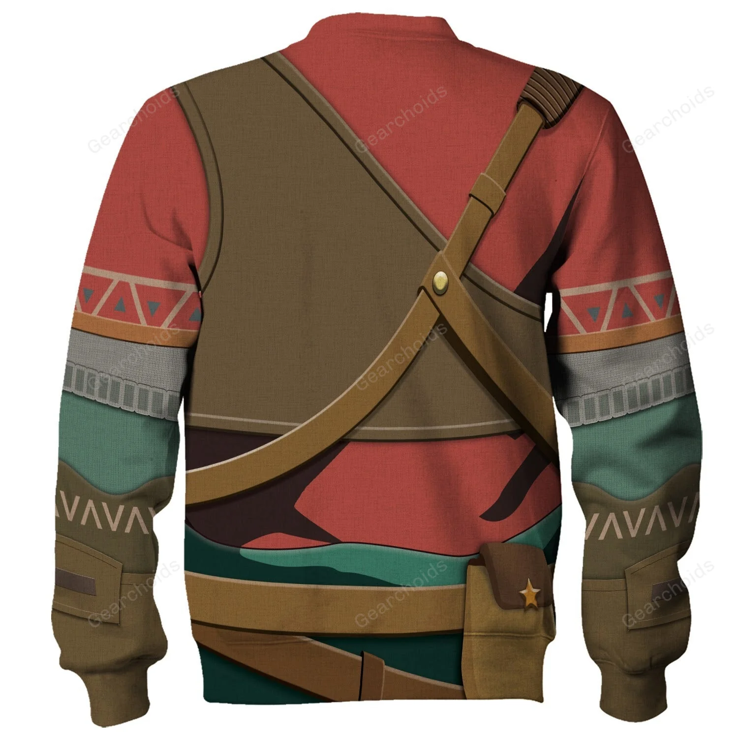 Hylian Armor Cosplay Hoodie Sweatshirt Sweatpants ZDHS72 - Image 7