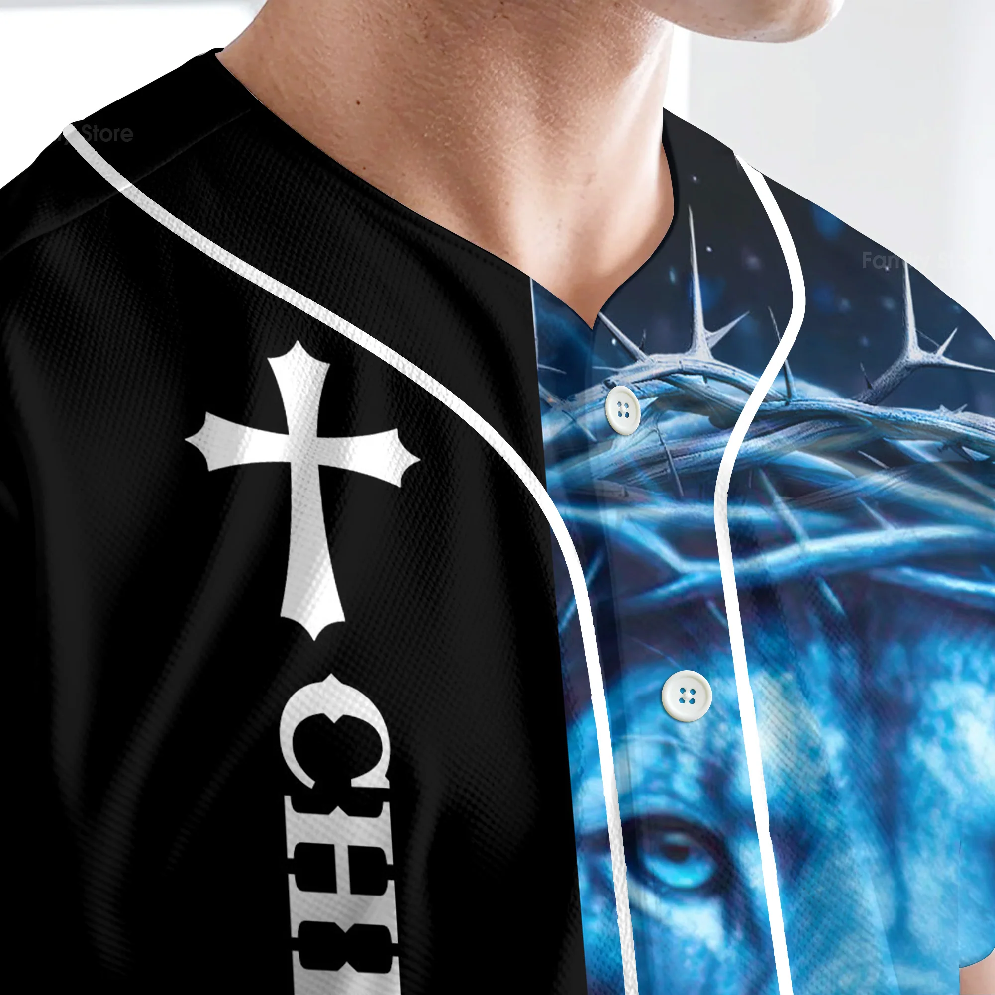 I Am A Child Of God Custom Name Baseball Jersey - Christant Gift For Him - Image 4