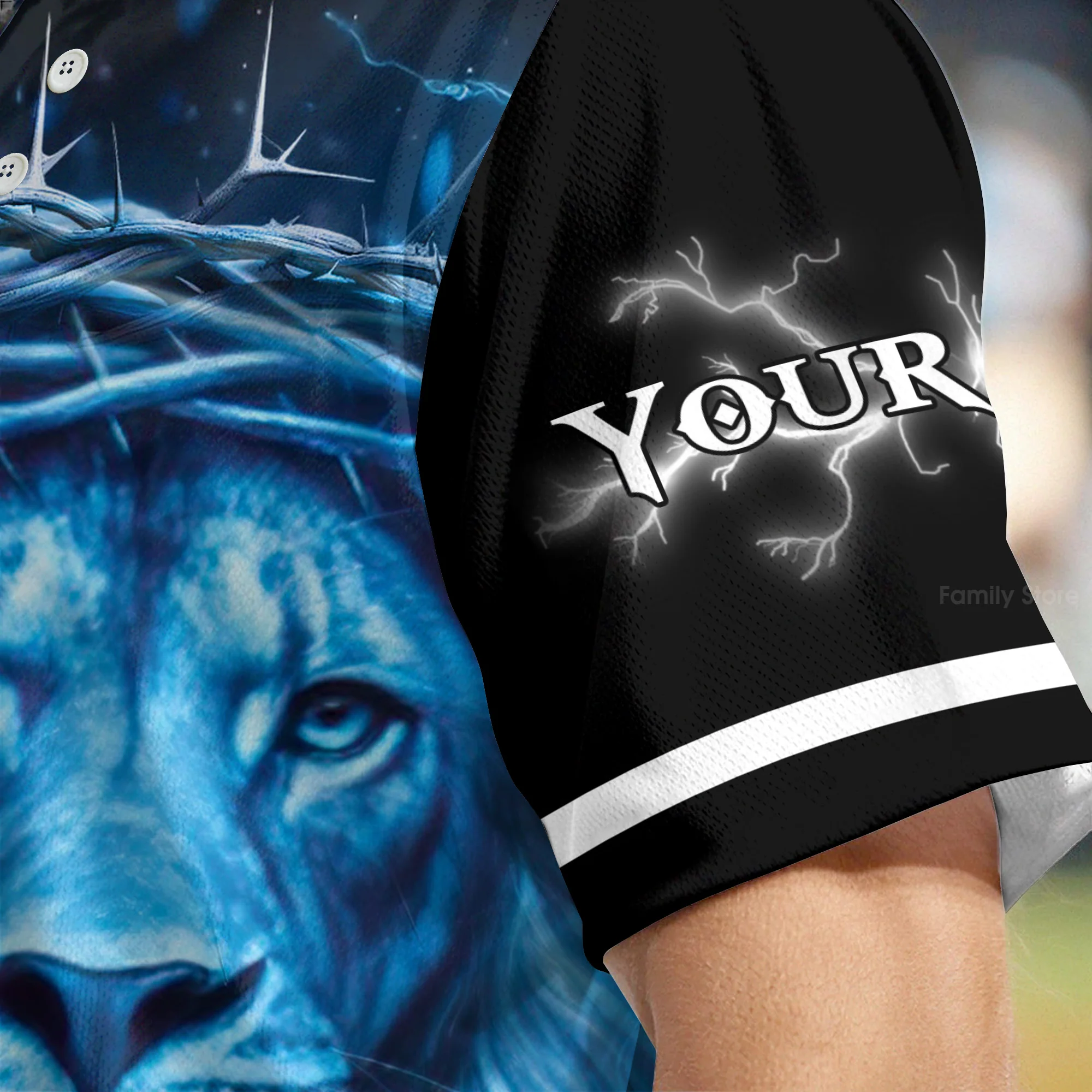 I Am A Child Of God Custom Name Baseball Jersey - Christant Gift For Him - Image 5