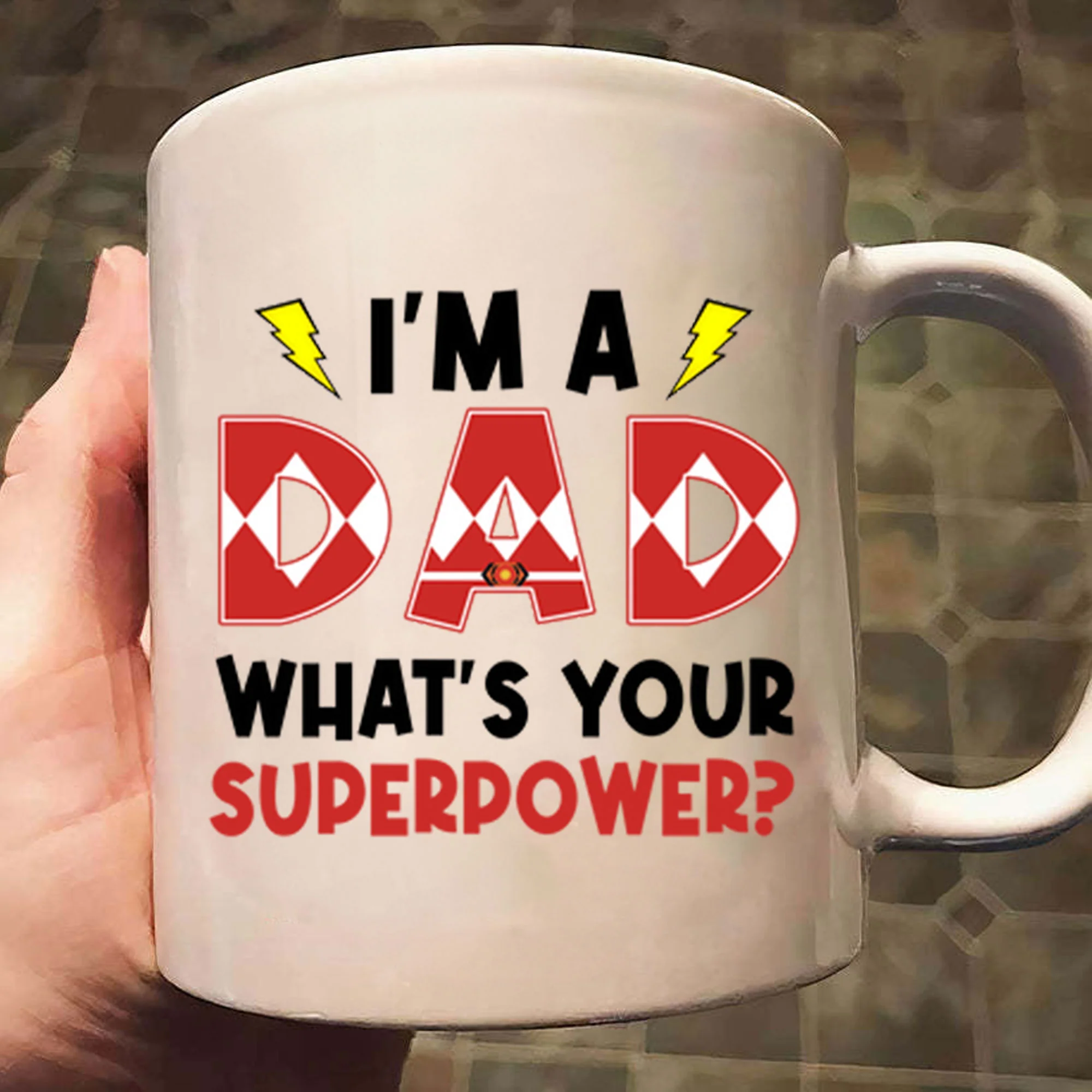 I Am A Dad What Is Your Super Power - Gift For Dad - Personalized Ceramic Mug - Cl21 NA94 - Image 4