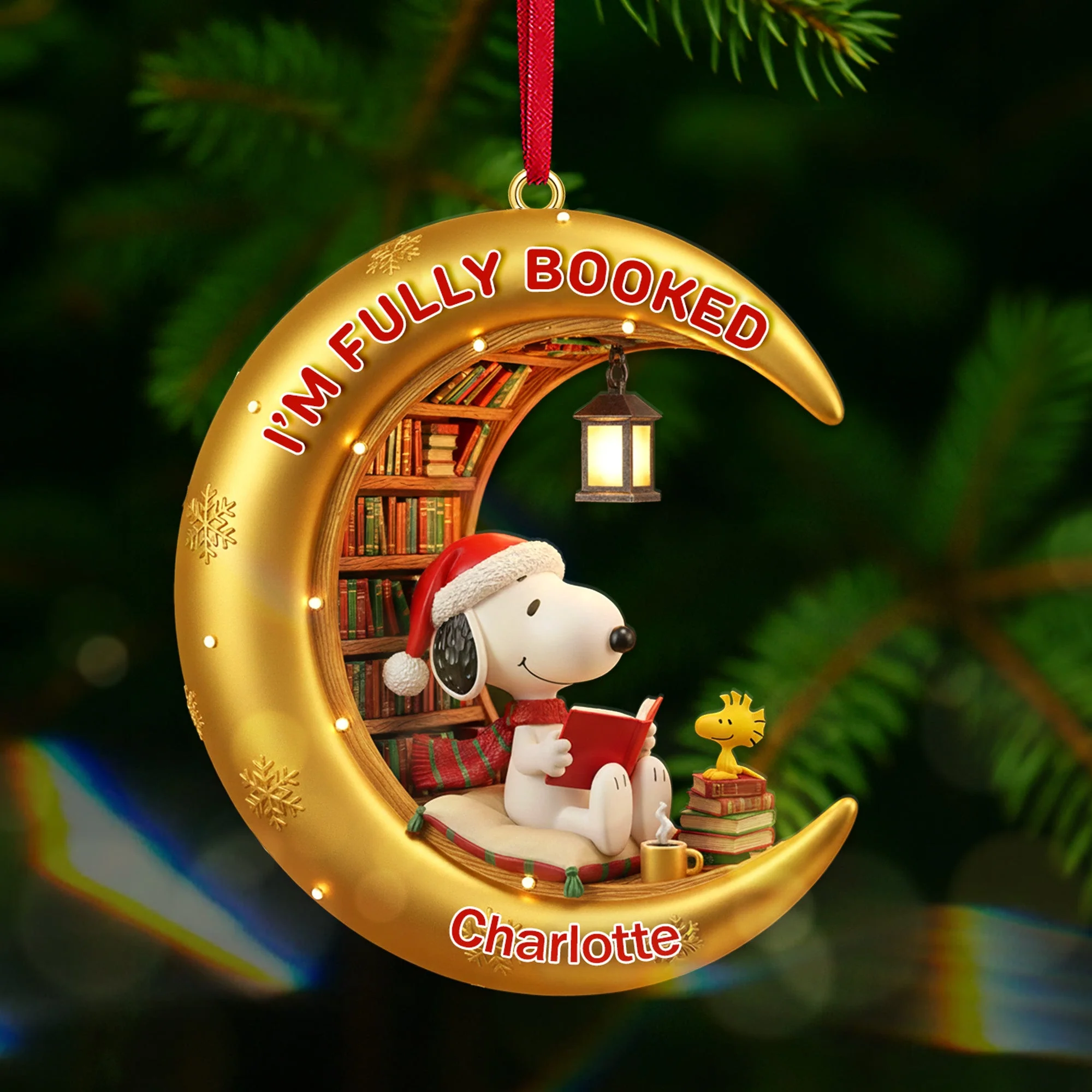 I Am Fully Booked - Personalized Acrylic Ornament - Christmas Gifts For Book Lovers NL122