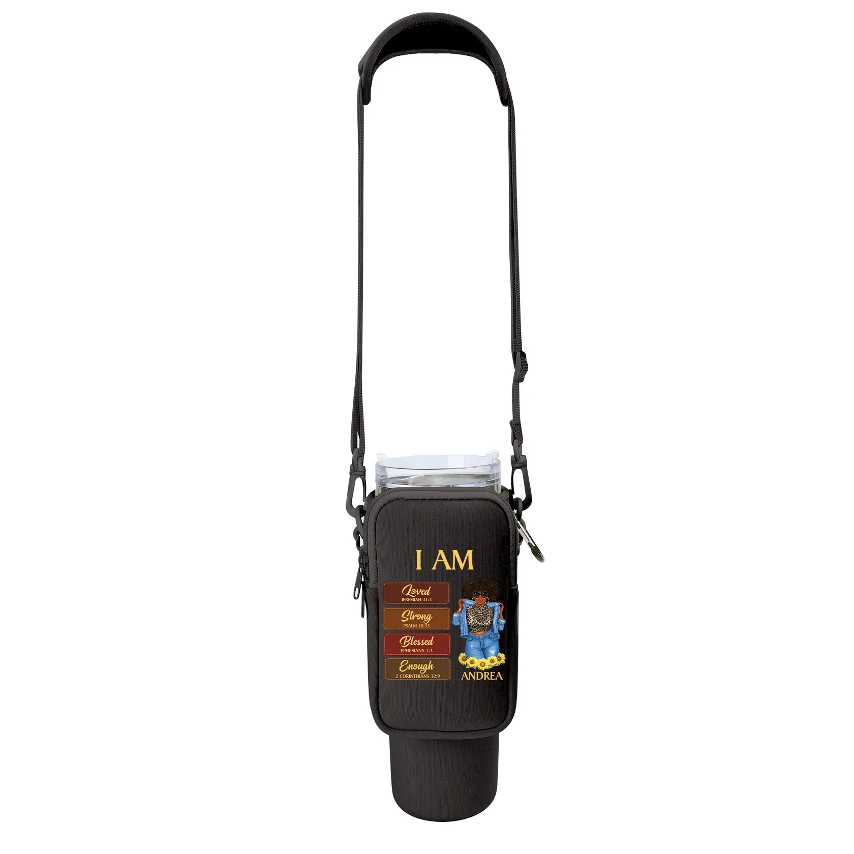 I Am - Personalized Tumbler Holder Bag | GR3 - Image 8