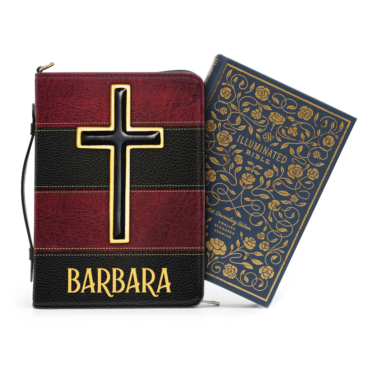 I Am Strong, I Am Worthy - Personalized Bible Cover - Image 2