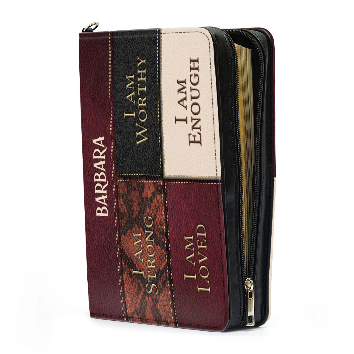 I Am Strong, I Am Worthy - Unique Personalized Bible Covers - AT4080815 - Image 4