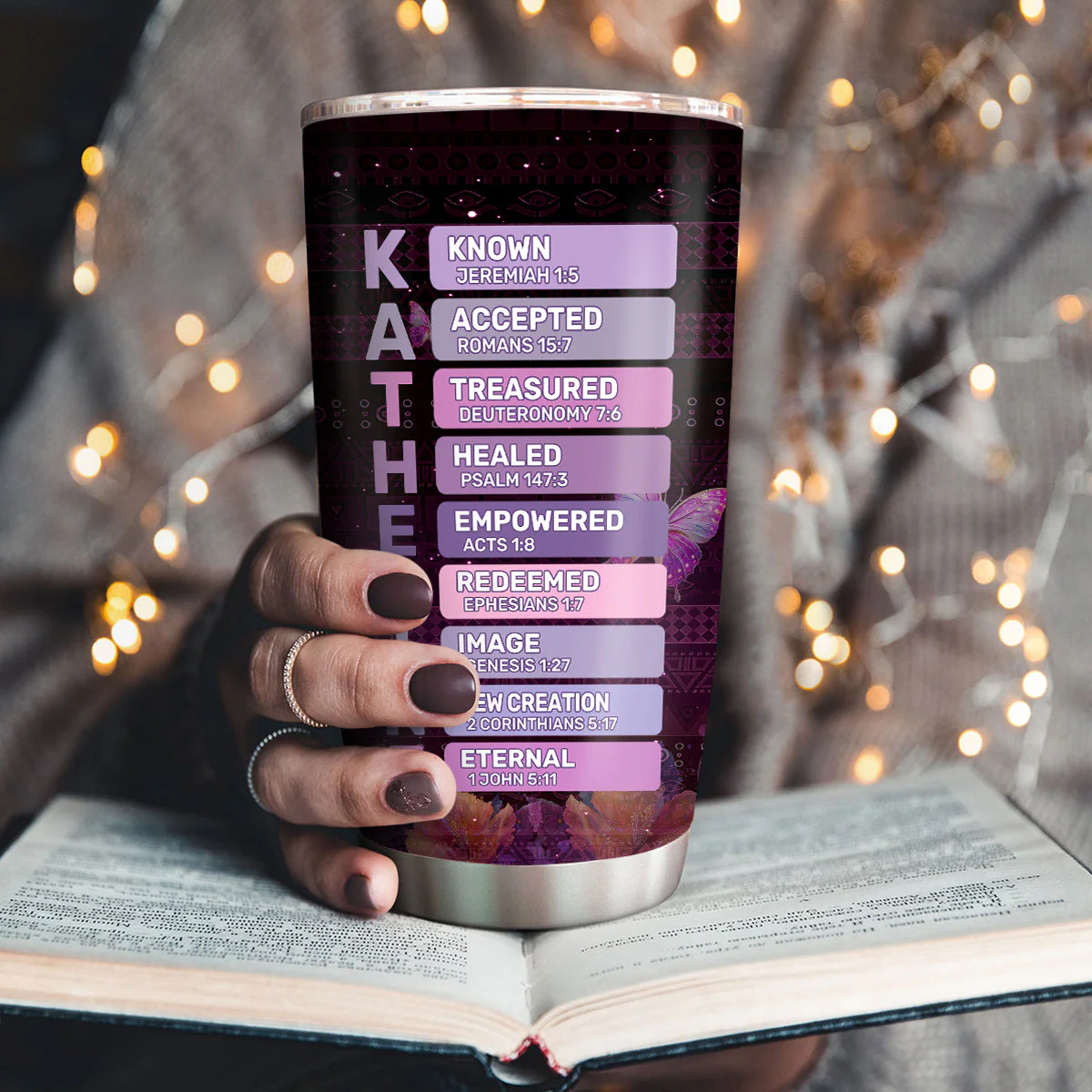I Am The Daughter Of A King - Personalized Tumbler TD118 - Image 3
