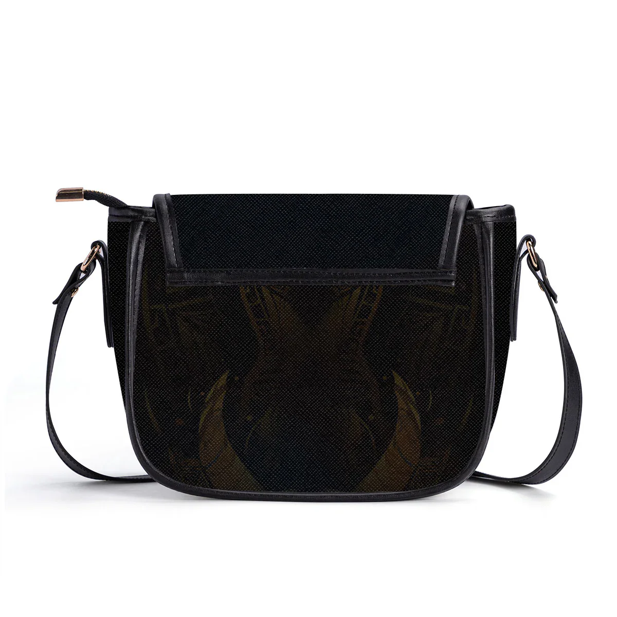I Am the Storm Afrocentric Black Queen Quote – Personalized Saddle Cross Body Bag – Gift for Black Women - Image 3