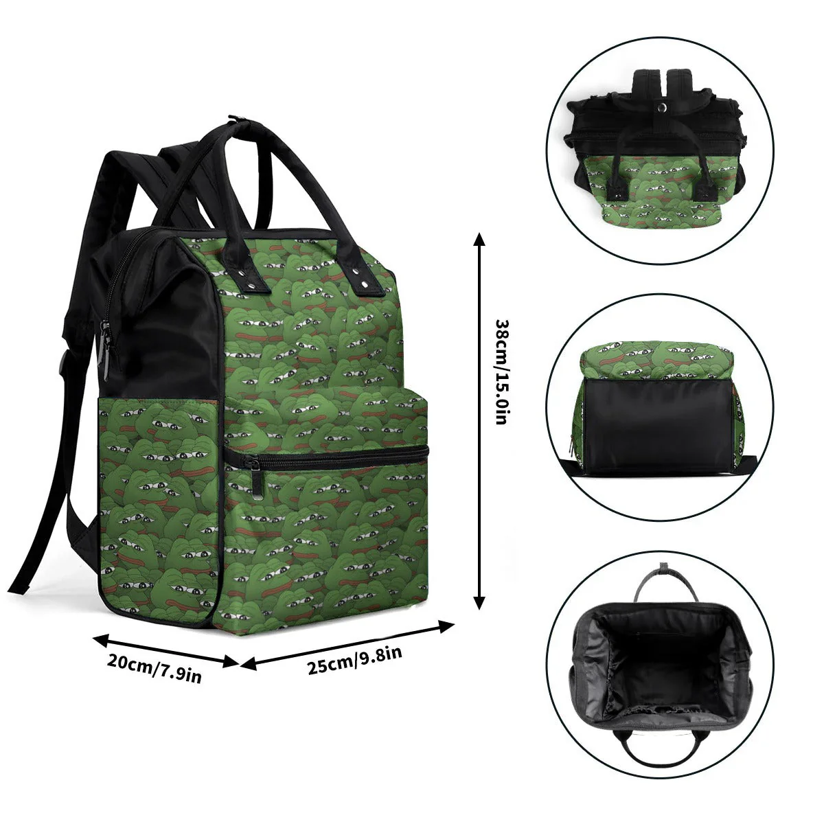 I Am the Storm Afrocentric Duckbilled Backpack – Black Queen Quote Bag – Gift for Black Women | HD95 - Image 5