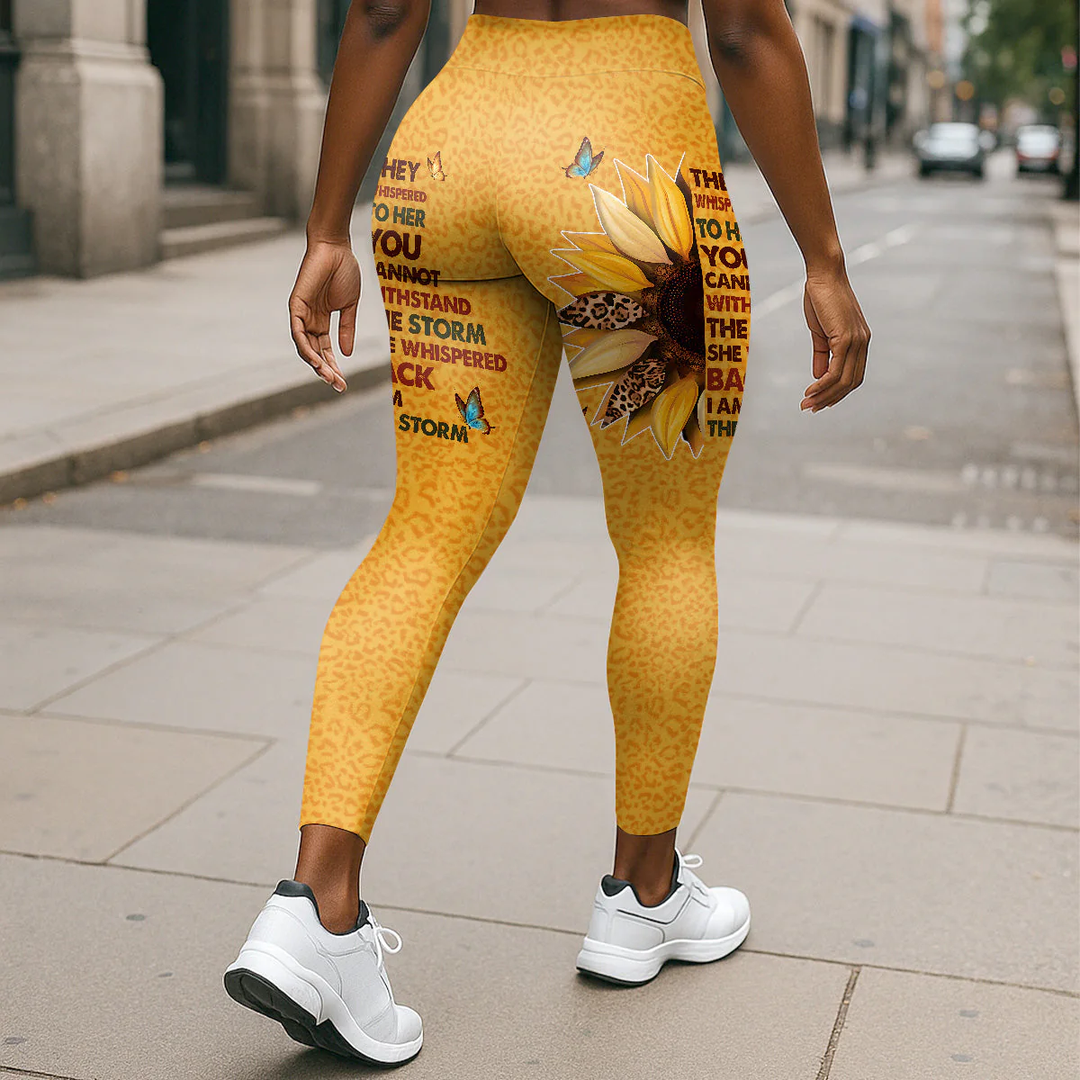 I Am The Storm - Personalized Leggings & Crop Tank Top HN02 - Image 6