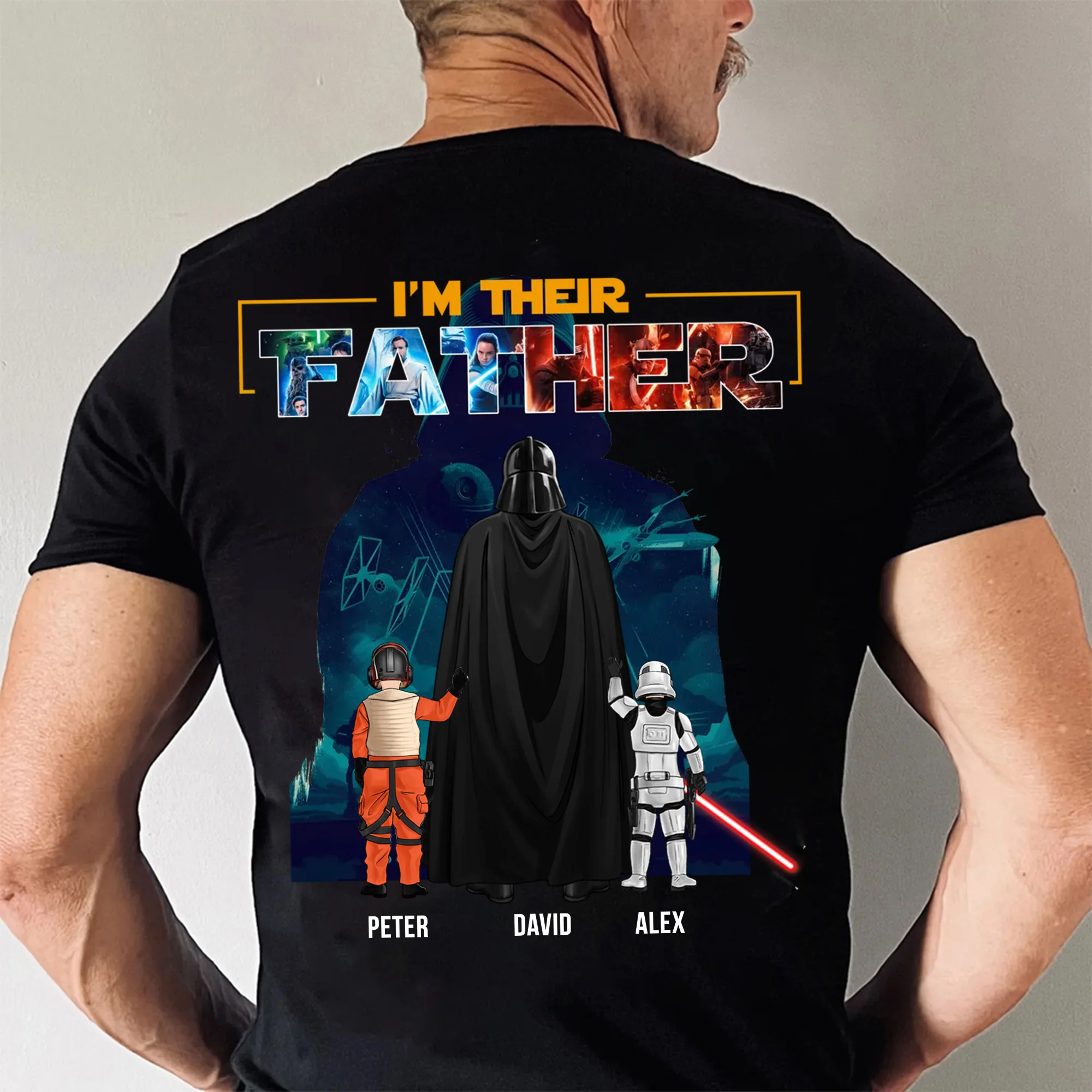 I Am Their Father Stwa - Gift For Dad, Father's Day - Personalized Shirt 2 Side CL08 - Image 4