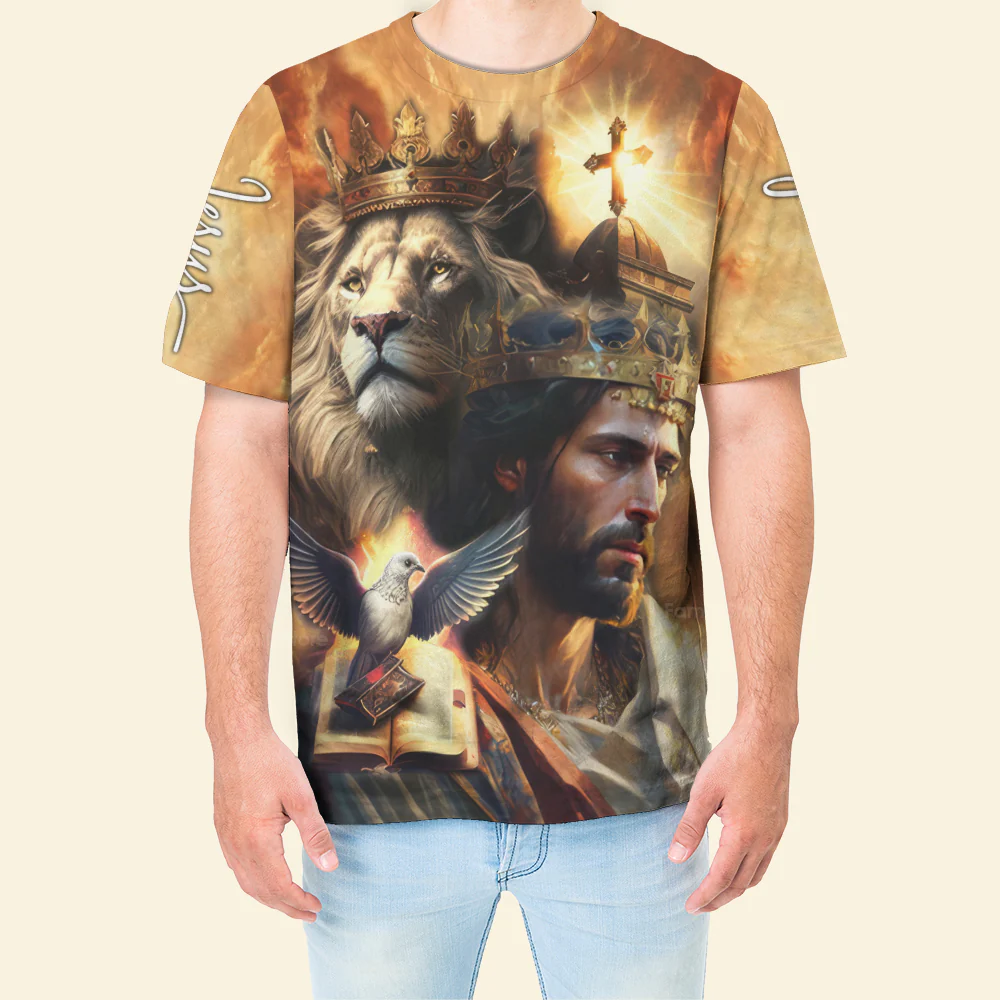 I Believe In God Our Father Christ The Son Jesus Lion - 3D TShirt - Image 4