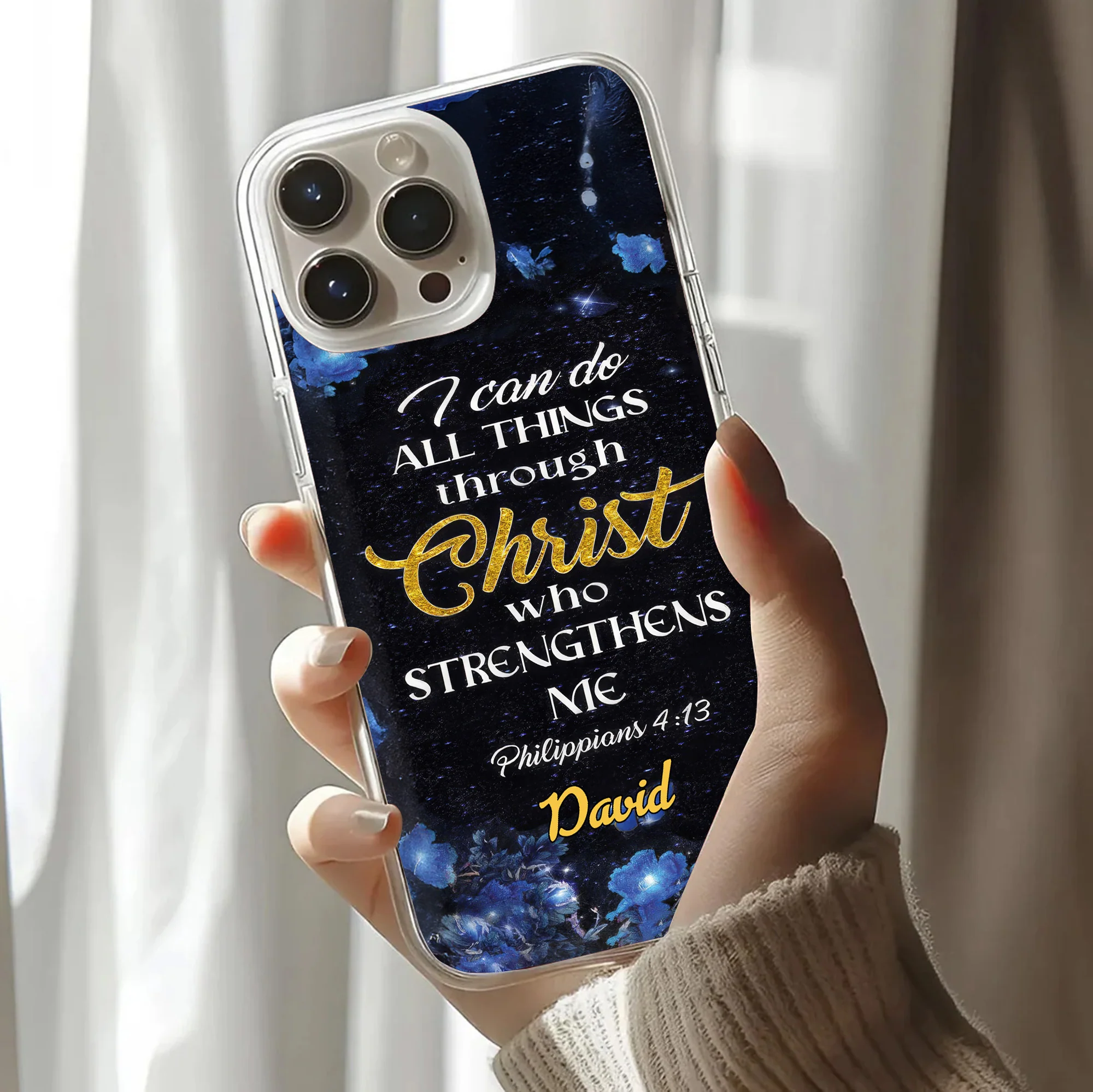 I Can Do All Things Through Christ - Personalized Phone Case TD118 - Image 3