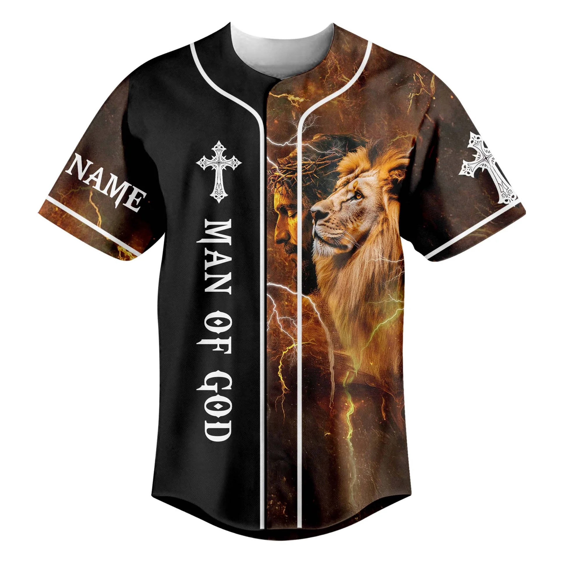 I Can Do All Things Through Christ Who Strengthens Me Custom Name Baseball Jersey - Christant Gift For Him - Image 2