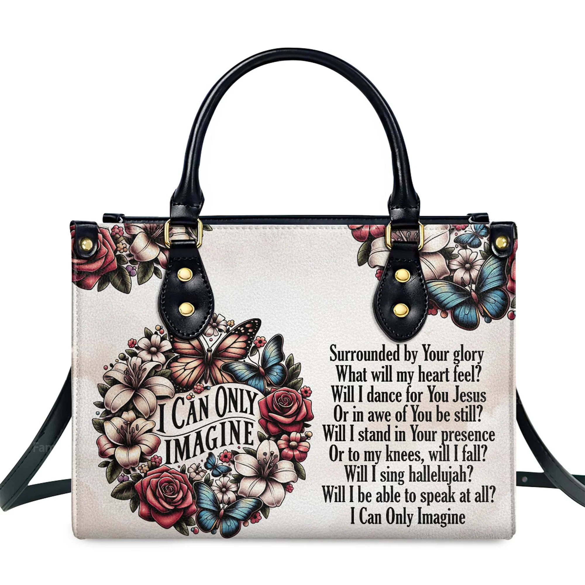 I Can Only Imagine - Beautiful Personalized Leather Handbag - AT4081212 - Image 2