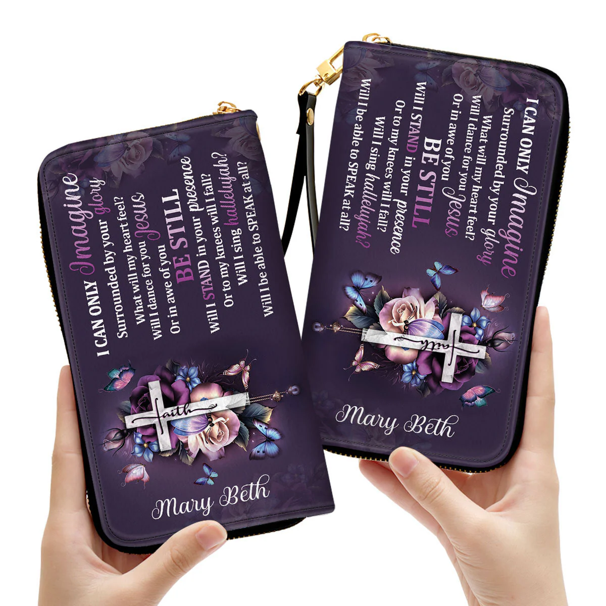 I Can Only Imagine - Thoughtful Gift For Christians - Personalized Leather Long Wallets - AT4080823 - Image 3