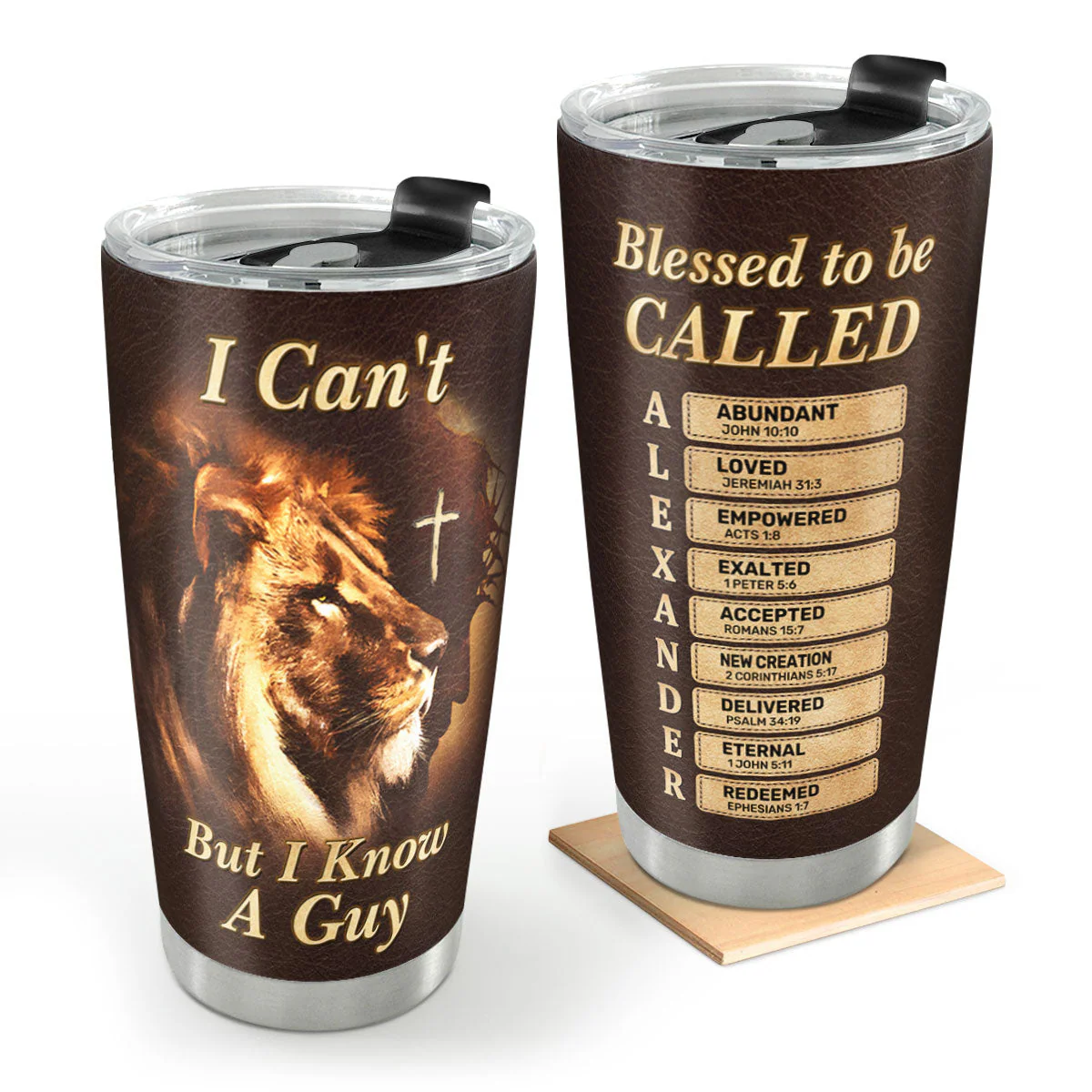 I Can't But I Know A Guy - Personalized Stainless Steel Tumbler - Gift For Him | CLGOD06 HN02