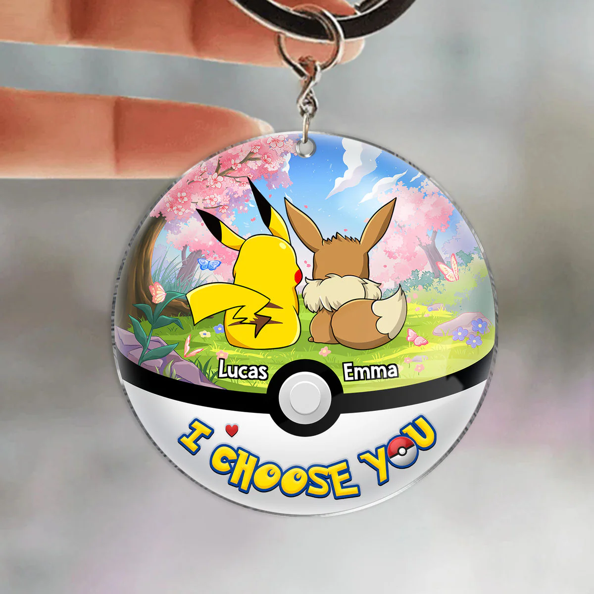 I Choose You - Personalized Acrylic Keychain - Gift for PoMo Couple,  Valentine | CL59.V3 HH01