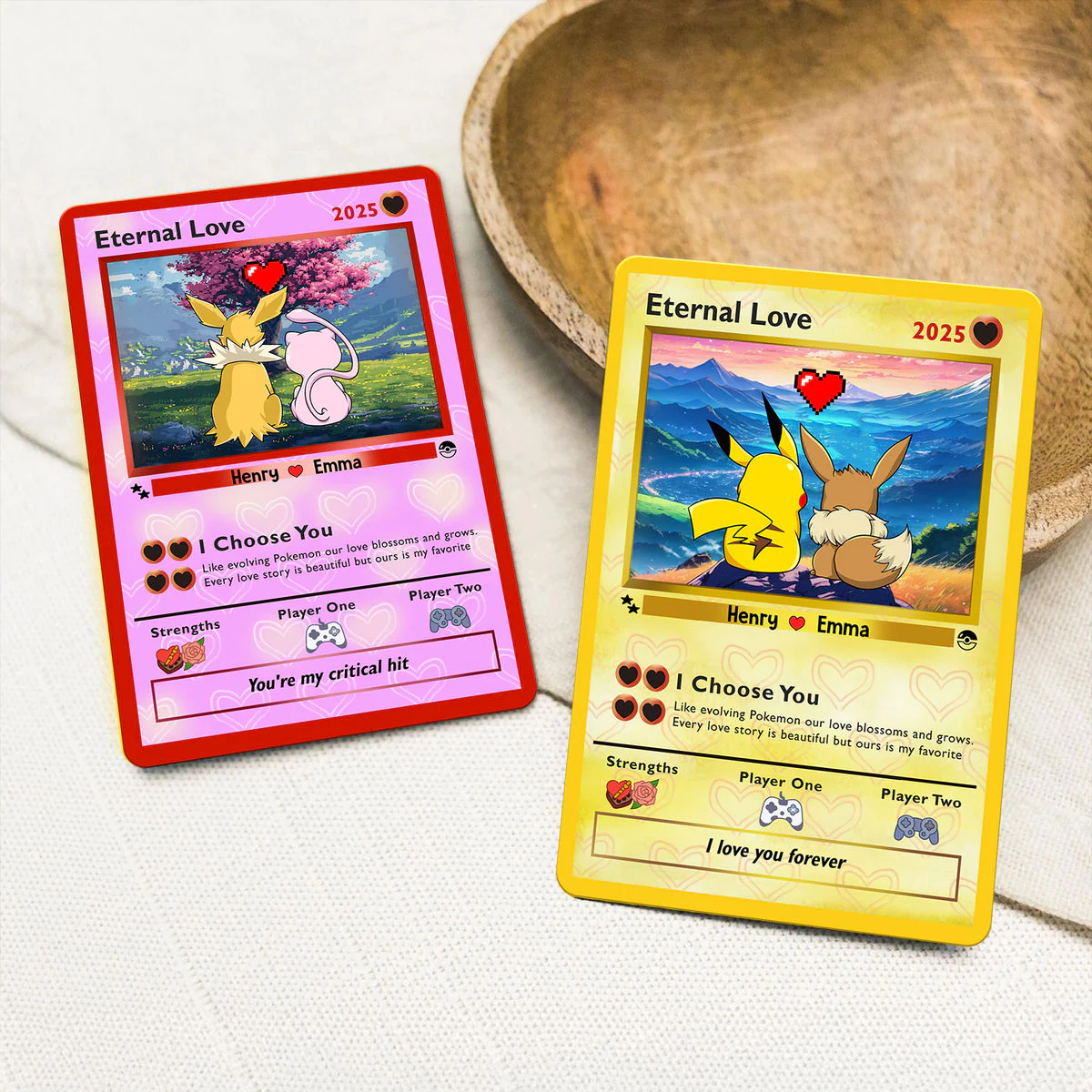 I Choose You - Personalized Metal Card - Gift for PoMo Couple | CL60.V2 HH01 - Image 3