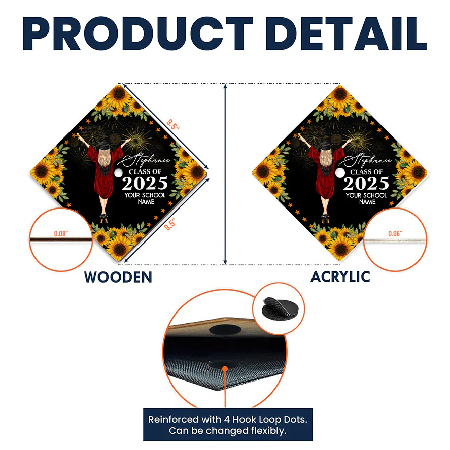 I Did It I'm So Proud Of Myself - Personalized Graduation Cap Topper | GR4 NA94 - Image 5