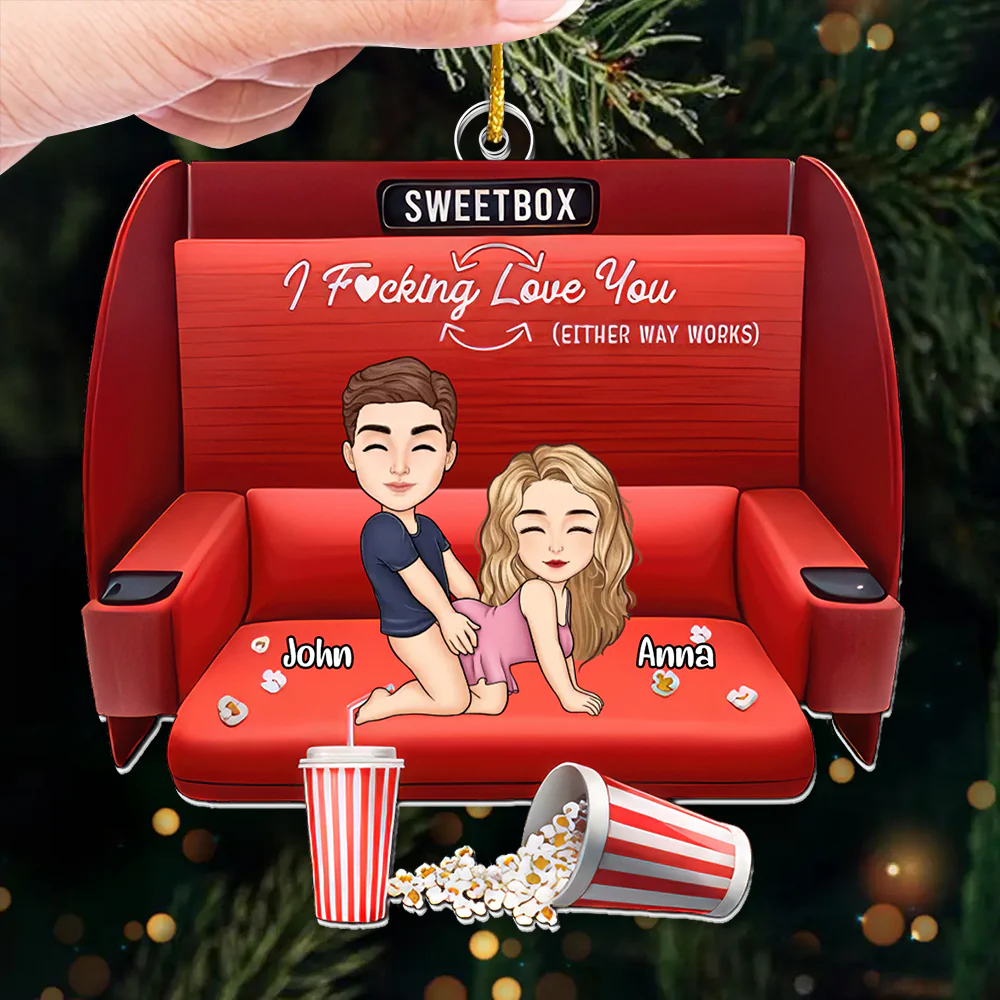 I F*cking Love You In This Life - Personalized Acrylic Ornament - Gift For Couples | GR10 NL122