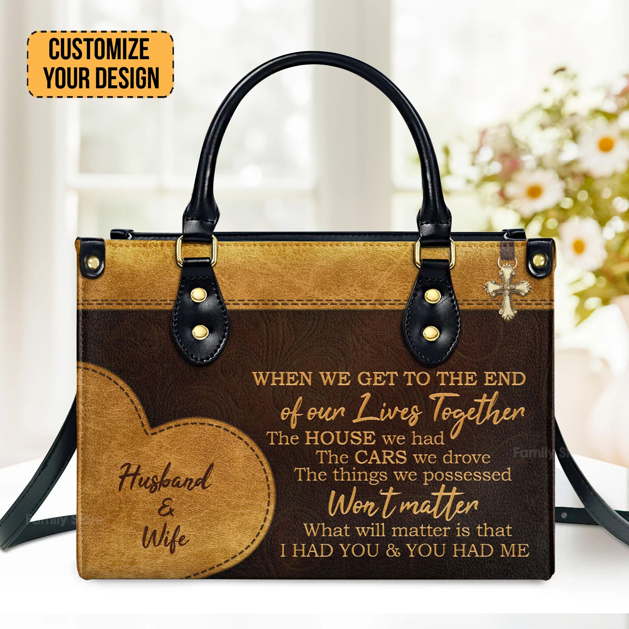 I Had You And You Had Me - Unique Personalized Leather Handbag - AT4080825 - Image 2