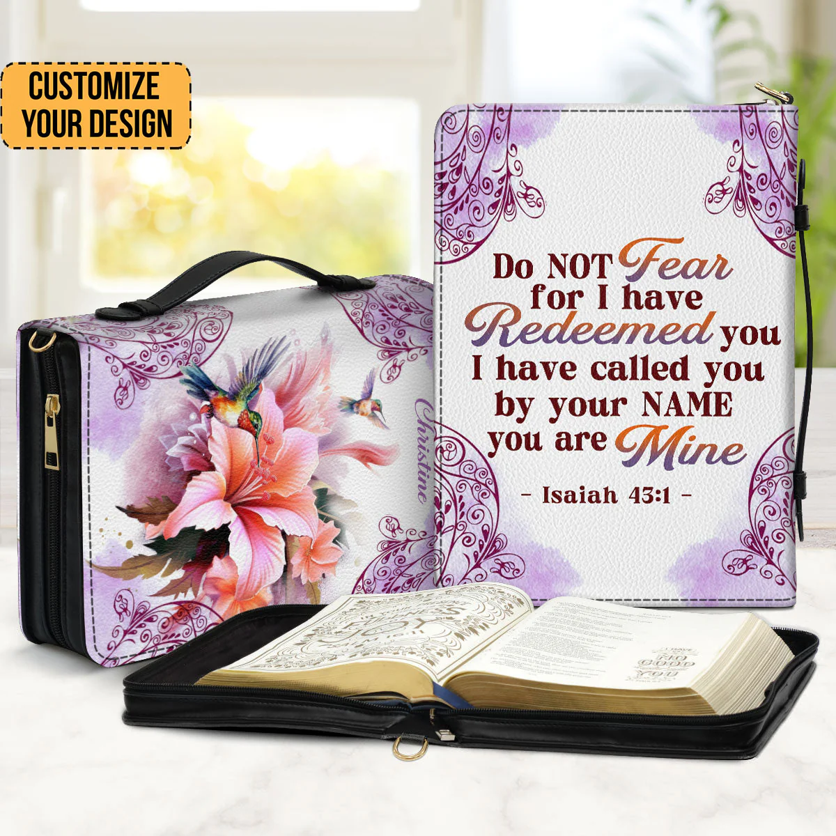 I Have Called You By Your name - Personalized Bible Covers - AT4081308 - Image 2