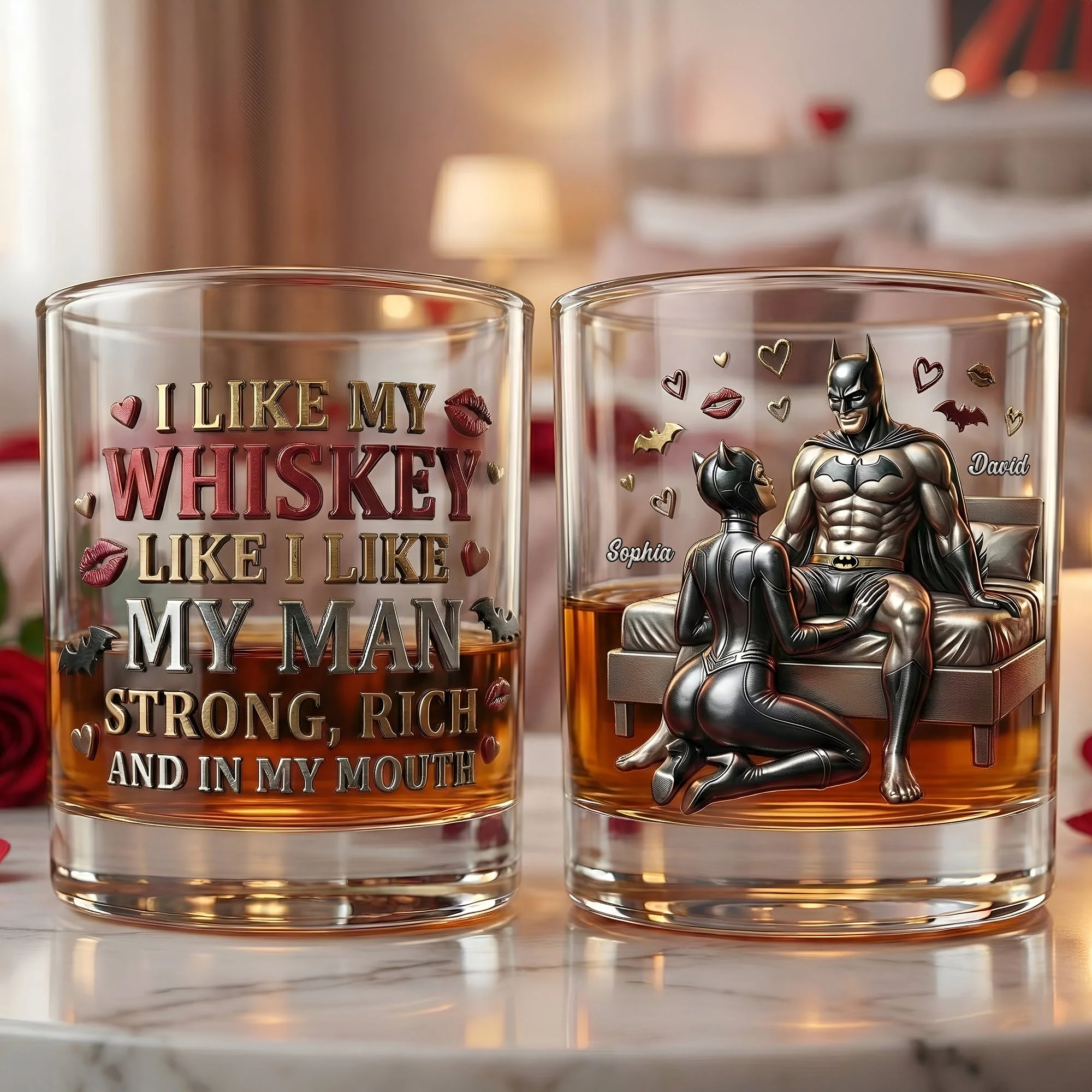 I Like My Man - Personalized Whiskey Glass - Gift For Couples, Movie Fans NL122