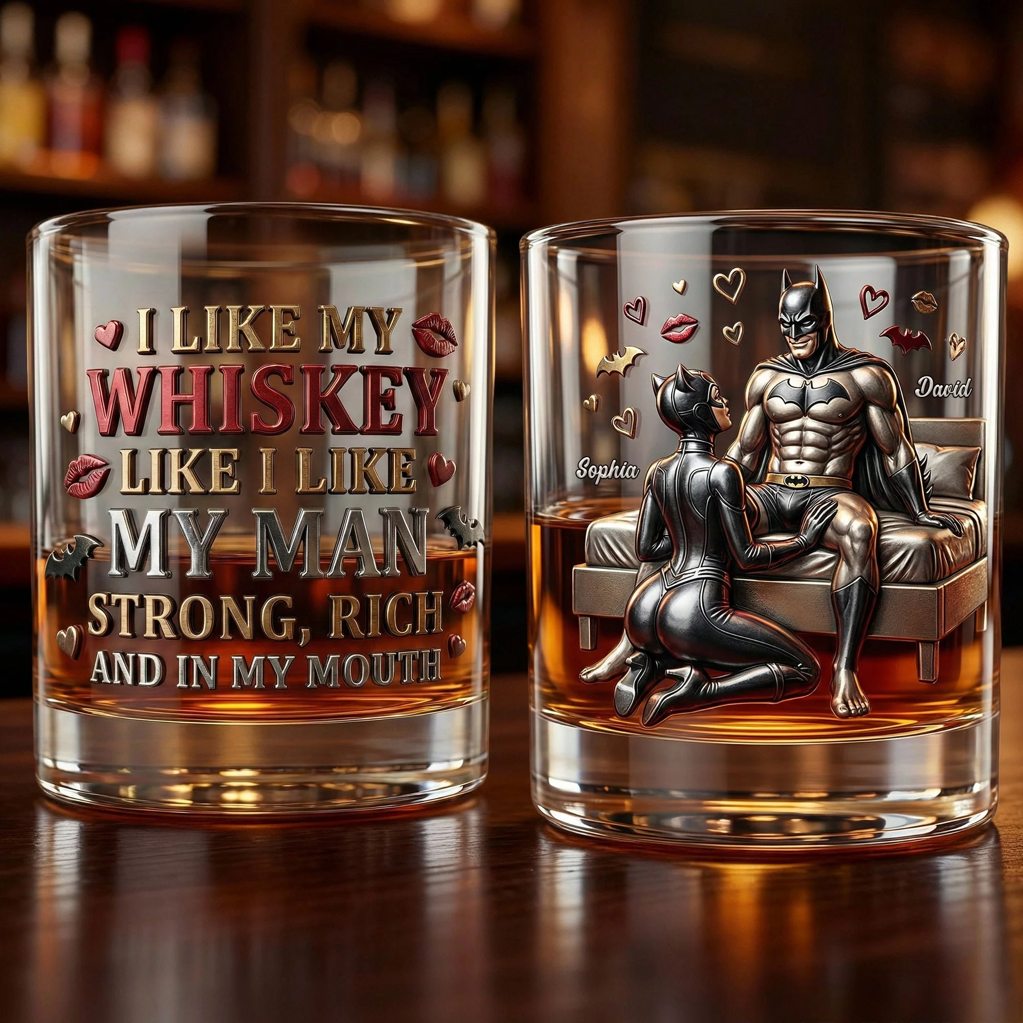 I Like My Man - Personalized Whiskey Glass - Gift For Couples, Movie Fans NL122 - Image 2