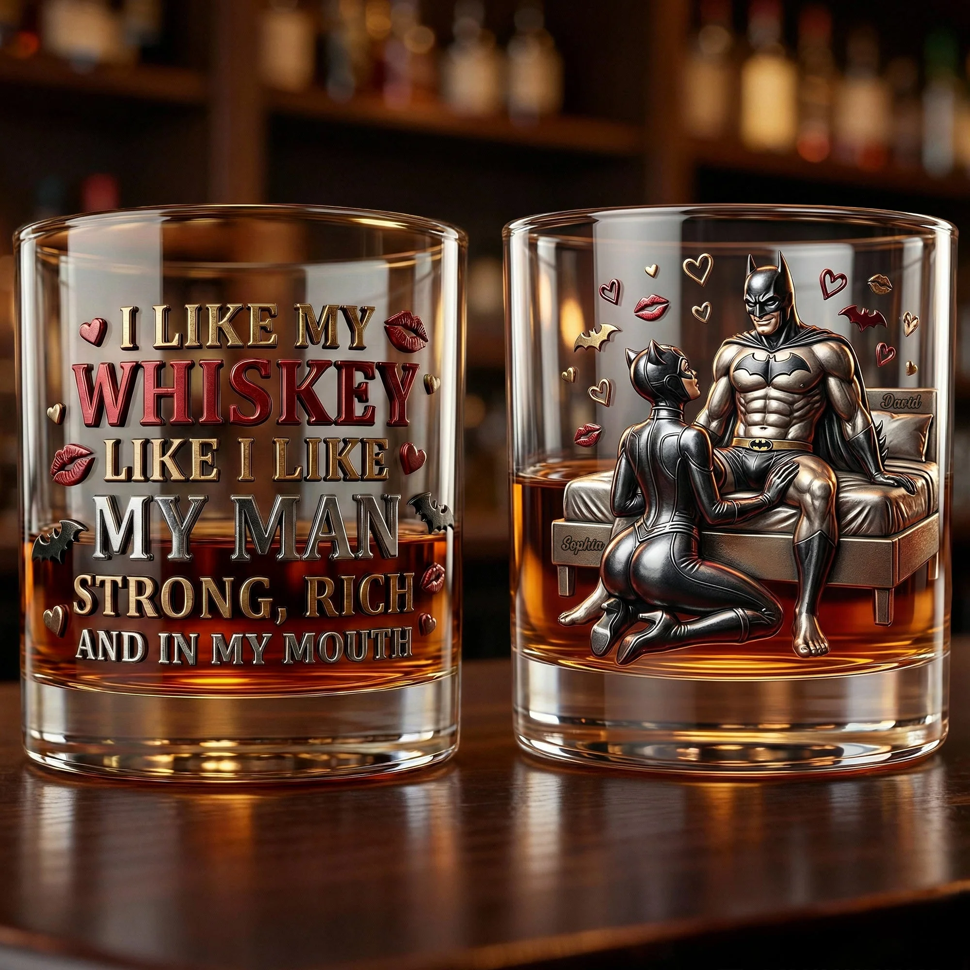 I Like My Man - Personalized Whiskey Glass - Gift For Couples, Movie Fans NL122 - Image 3