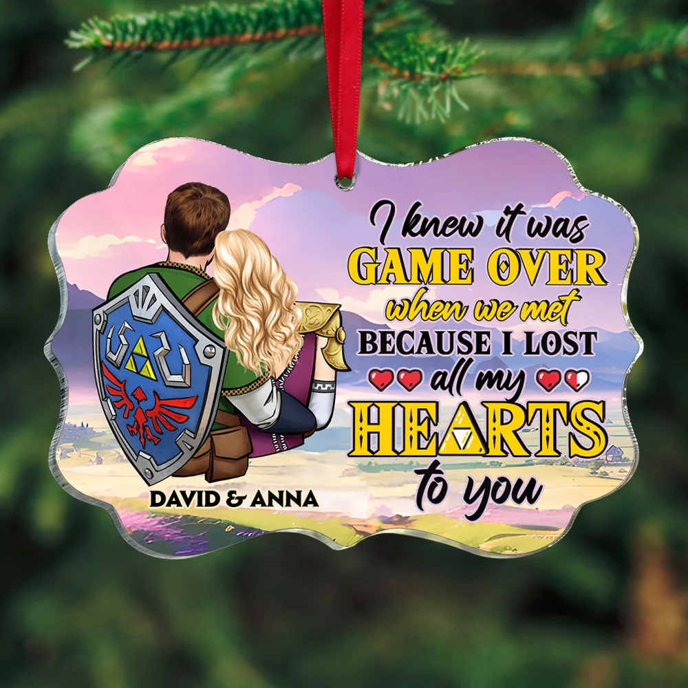 I Lost All My Heart For You - Gift For Couple, Husband Wife - Personalized Acrylic Ornament CL32 NH96