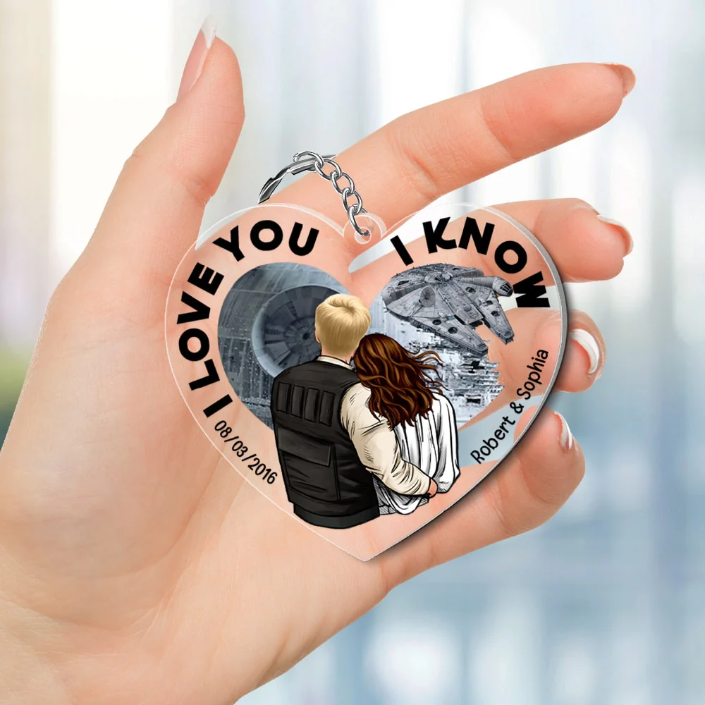 I Love You, As Always - Personalized Acrylic Keychain - Gift For Couple, Husband Wife, Anniversary Gift | CL19 NA94 - Image 2