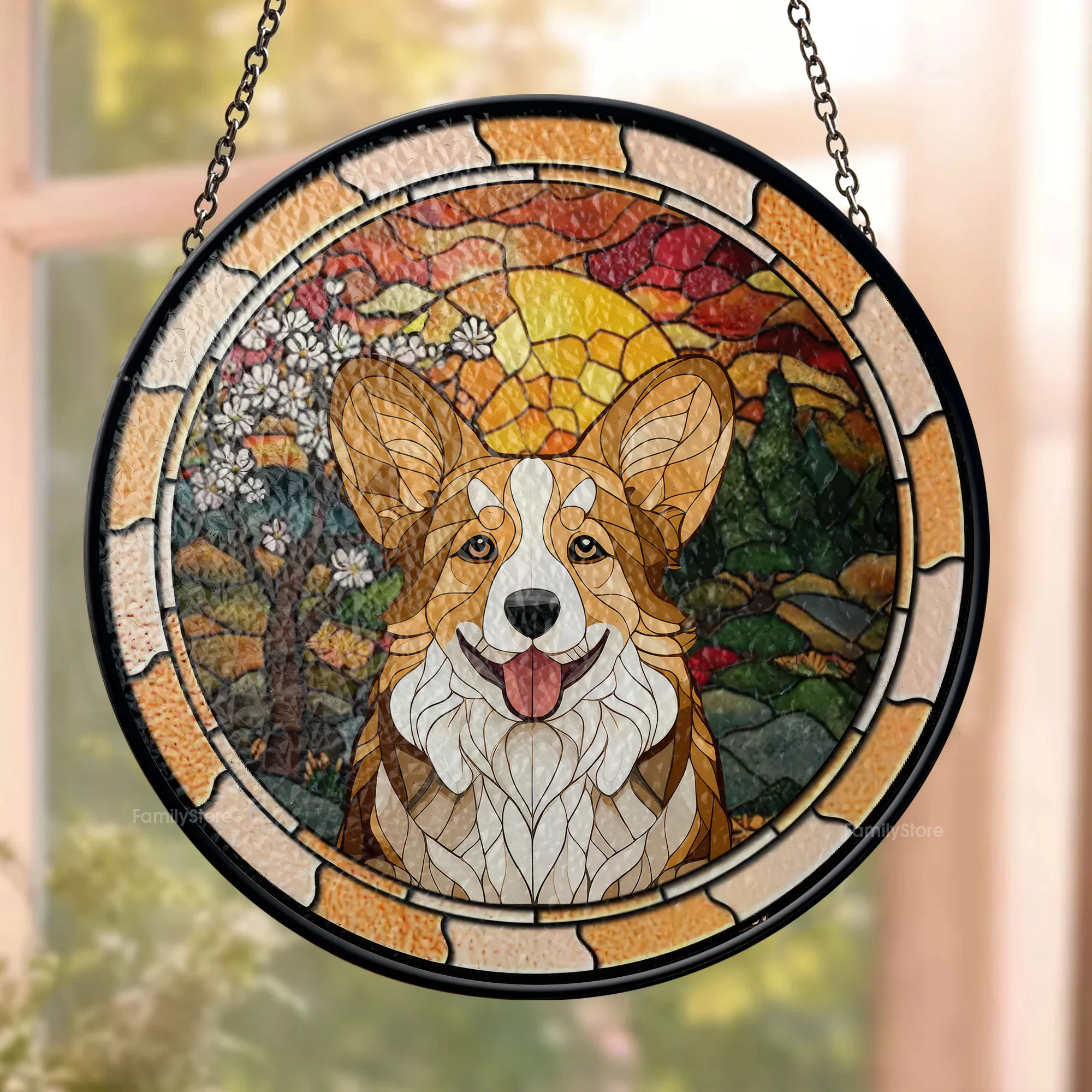 I’m Right Here Inside Your Heart - Memorial Gift For Pet Lovers - Personalized Stained Glass Window Hanging Suncatcher - CLP07 NA94