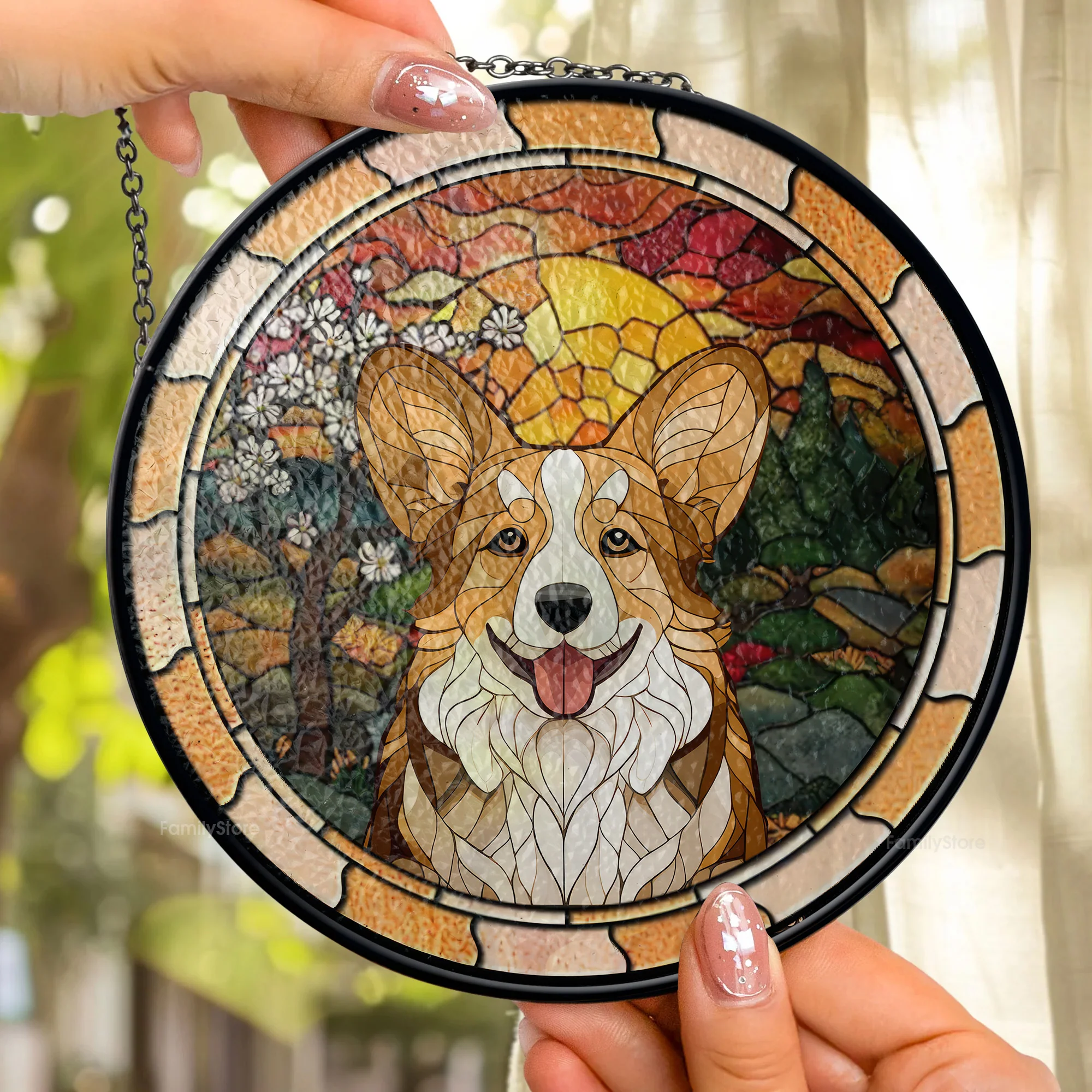 I’m Right Here Inside Your Heart - Memorial Gift For Pet Lovers - Personalized Stained Glass Window Hanging Suncatcher - CLP07 NA94 - Image 2