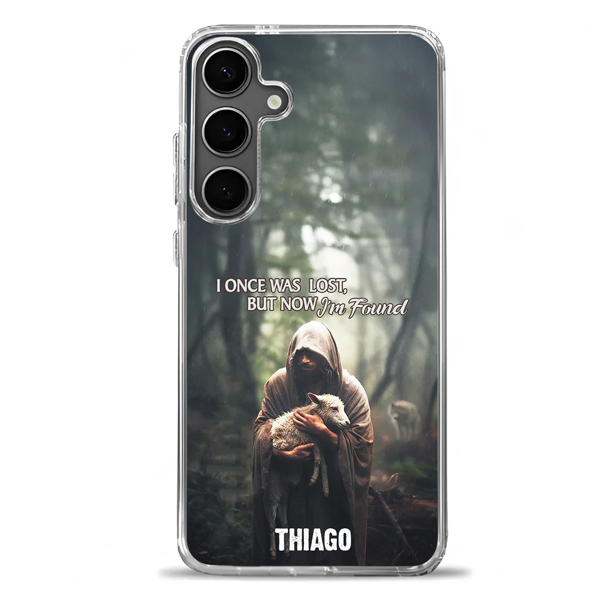 I Once Was Lost But Now I'm Found - Personalized Phone Case - Christian Gift BA01 - Image 2