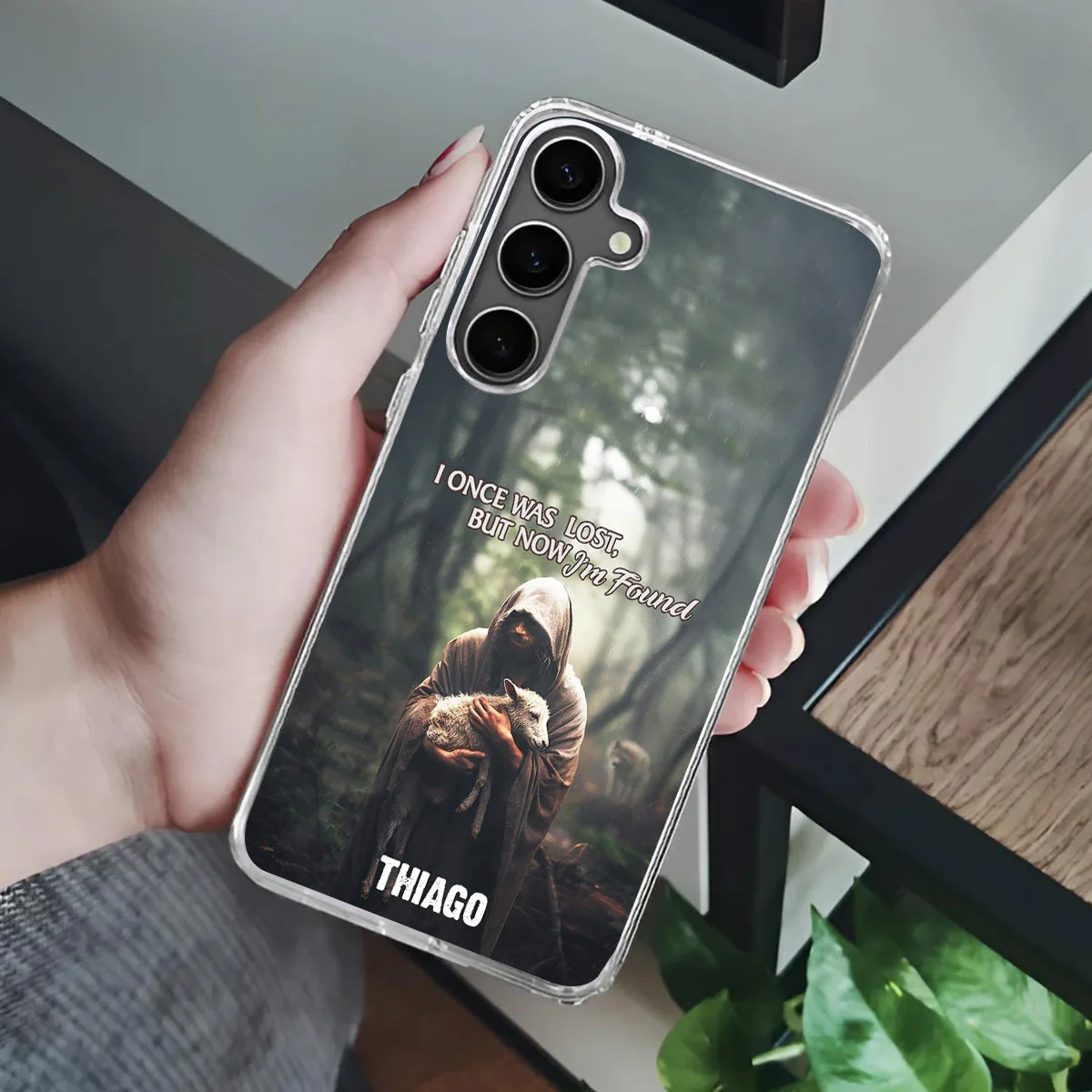 I Once Was Lost But Now I'm Found - Personalized Phone Case - Christian Gift BA01 - Image 3
