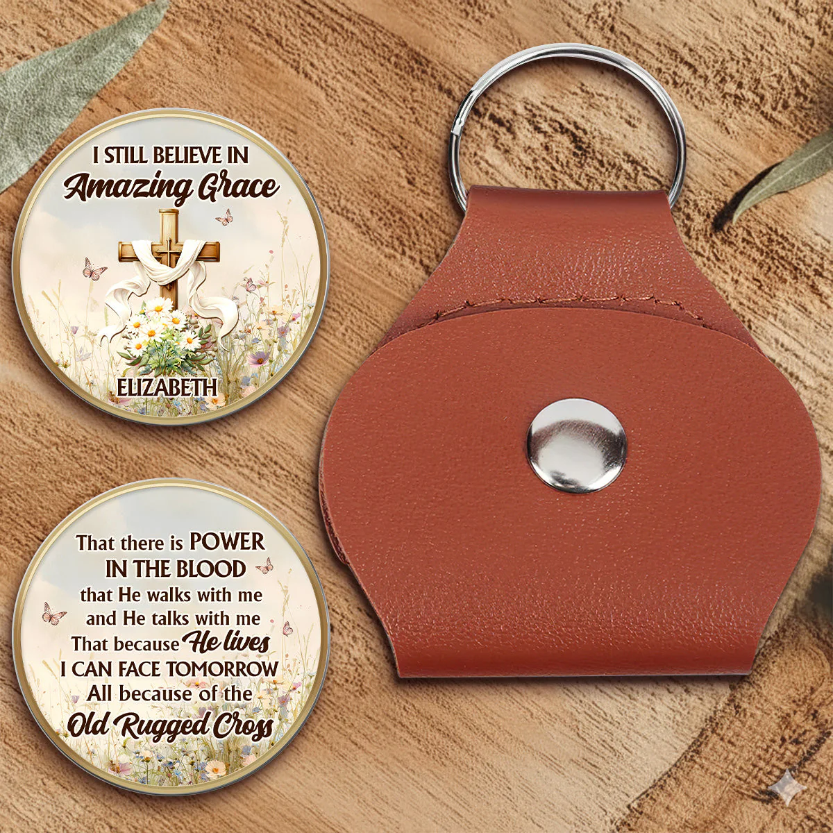 I Still Believe In Amazing Grace - Personalized Pocket Hug - Christian Gift For Her BA01