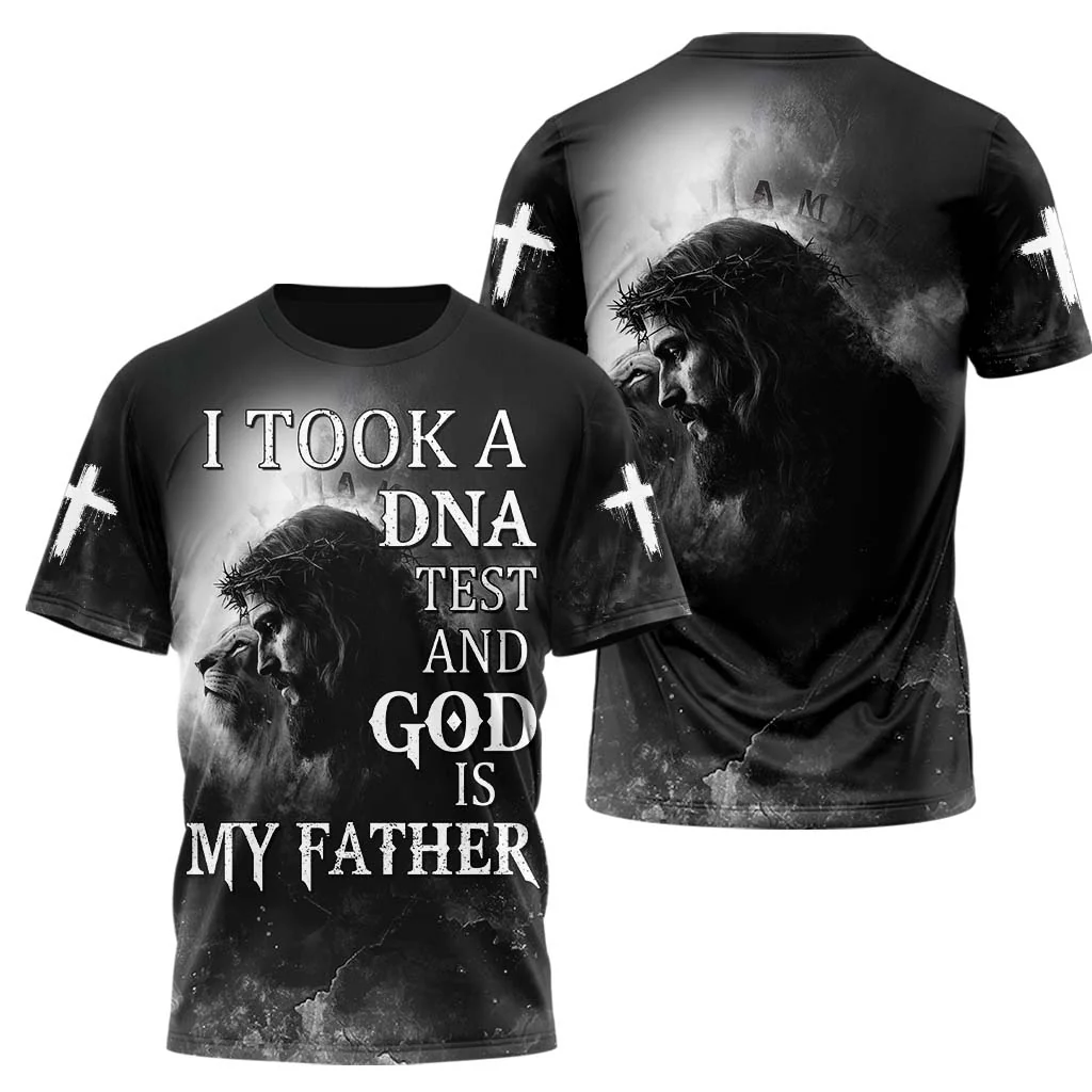 I Took a DNA Test and God is My Father 3D TShirt - Image 3