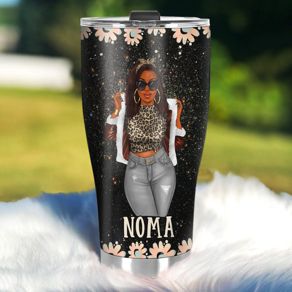 I’ve Survived Too Many Storms - Personalized Floral Stainless Steel Tumbler - Empowerment Gift For Her | GR3 HD95 - Image 2