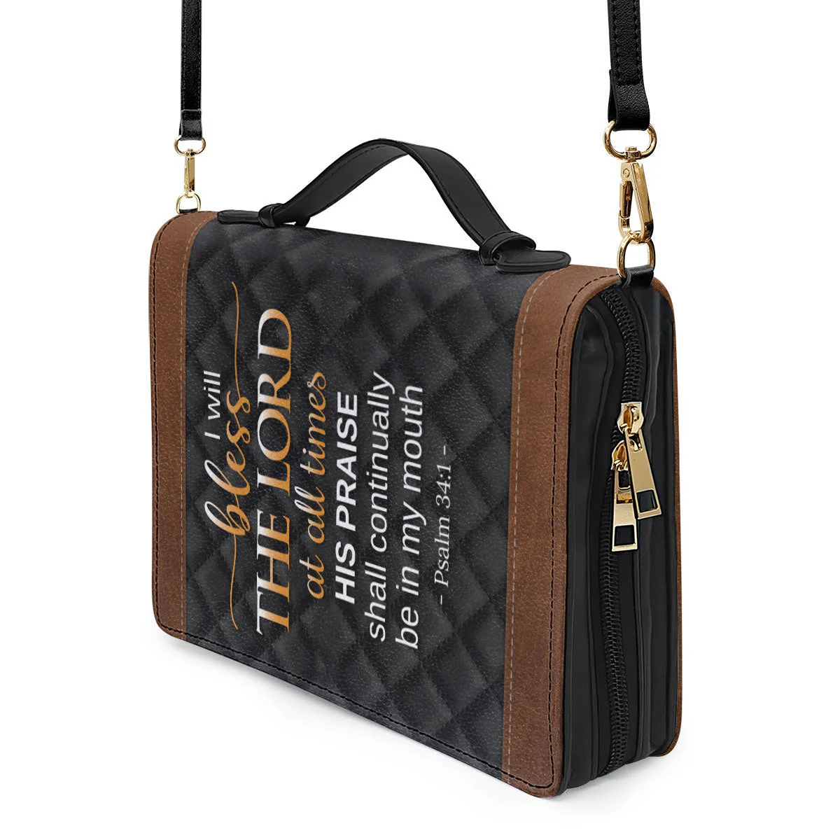 I Will Bless The Lord At All Times - Thoughtful Gift For Christians - Personalized Bible Covers - AT4080828 - Image 5