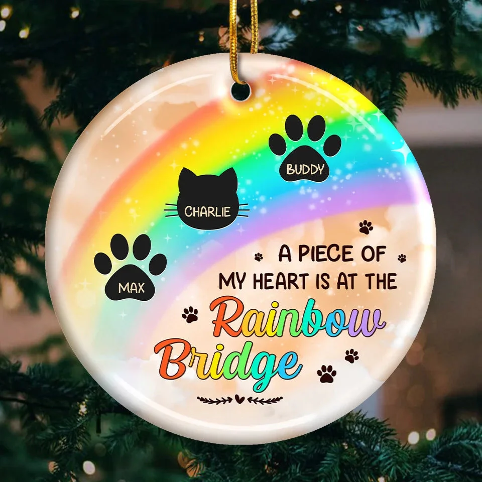 I Wish The Rainbow Bridge Had Visiting Hours - Personalized Ceramic Ornament - Christmas Gift For Pet Owners, Pet Lovers, Memorial Pets HH01
