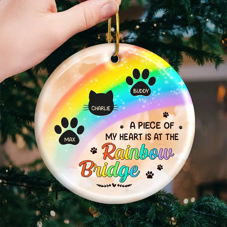 I Wish The Rainbow Bridge Had Visiting Hours - Personalized Ceramic Ornament - Christmas Gift For Pet Owners, Pet Lovers, Memorial Pets HH01 - Image 2