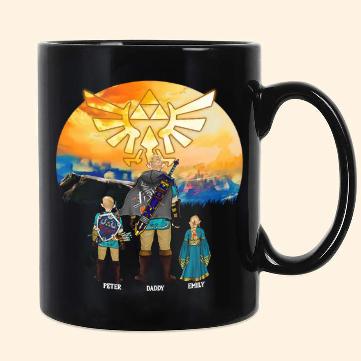 Zelda I Would Make A Dad Joke - Gift For Father's Day - Personalized Black Mug CL07 NA94 - Image 3