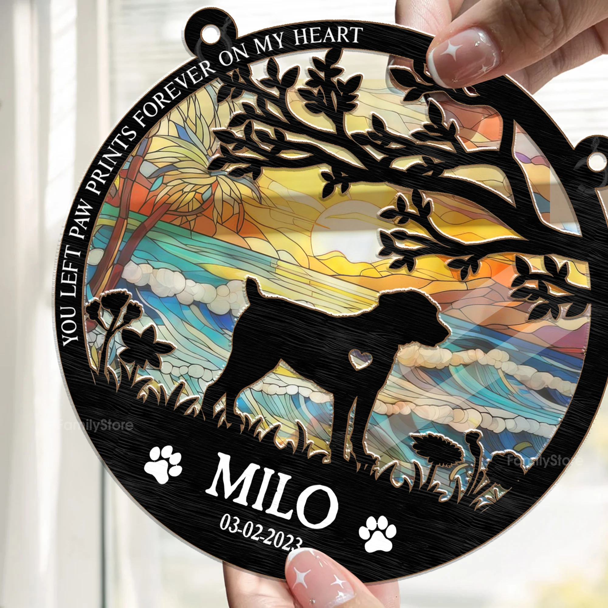 If Love Could Have Saved You - Memorial Gift For Pet Lovers - Personalized Window Hanging Window Hanging Suncatcher Ornament - CLP05 NA94 - Image 2