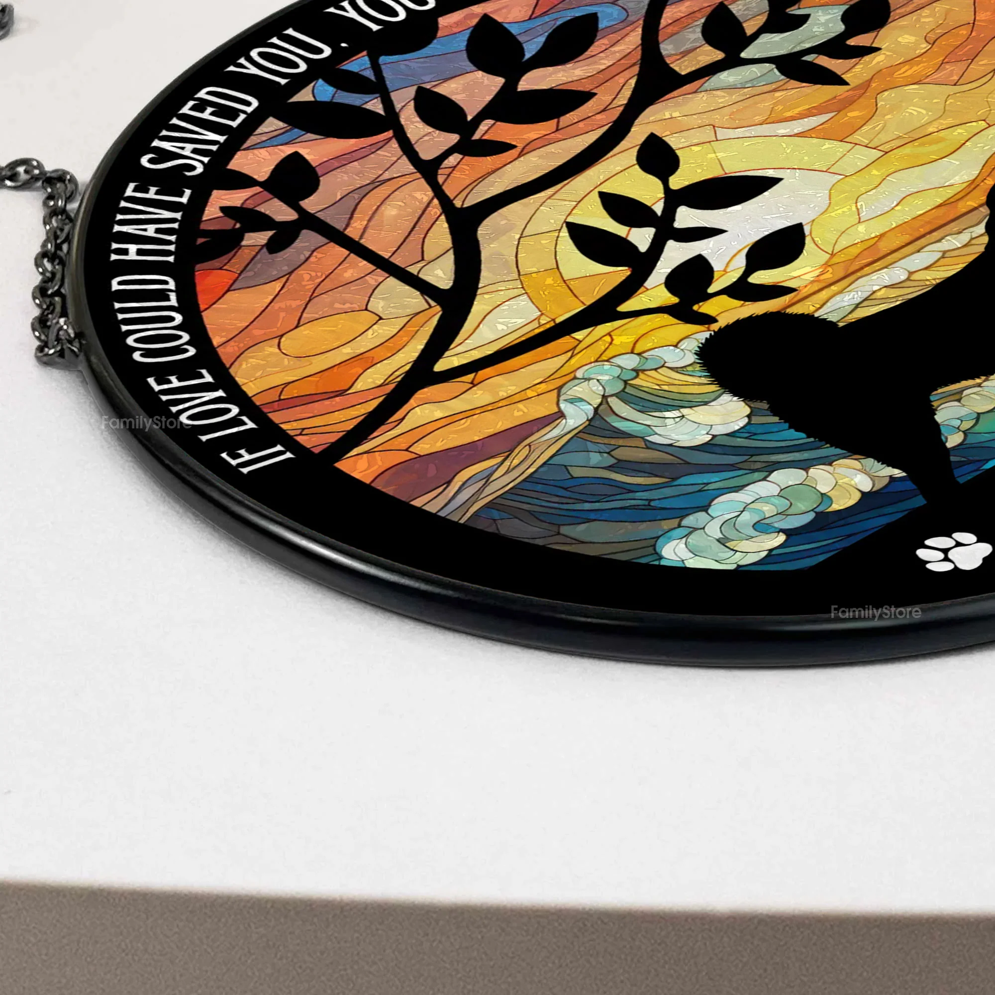 If Love Could Have Saved You, You Would Have Lived Forever - Memorial Gift For Pet Lovers - Personalized Stained Glass Window Hanging Suncatcher - CLP05 NA94 - Image 4